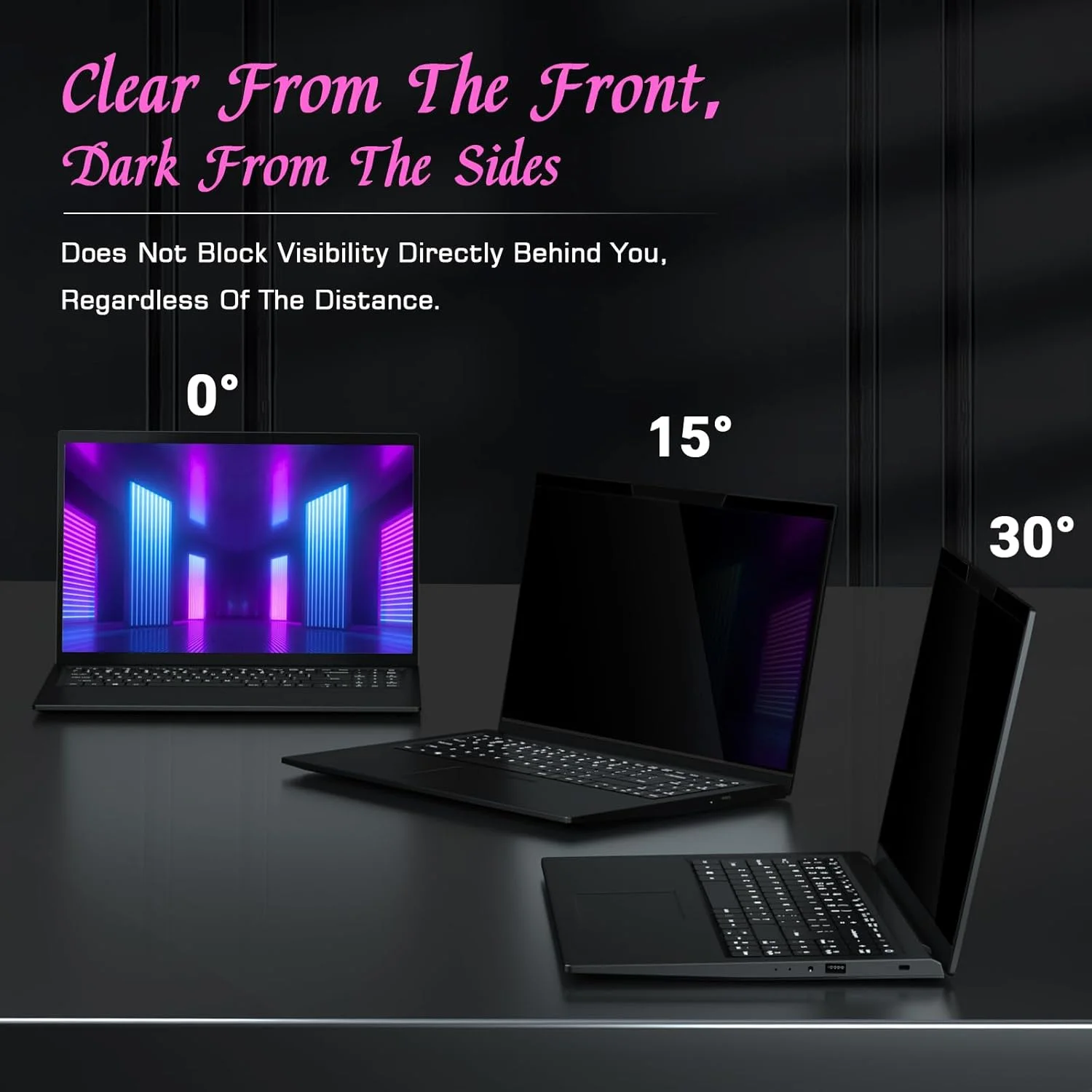 محافظ صفحه نمایش حریم خصوصی مغناطیسی لپ تاپ PYS ۱۳.۳ اینچی (نسبت تصویر ۱۶:۹) - فیلتر نور آبی ضد تابش، محافظ صفحه نمایش حریم خصوصی قابل جابجایی سازگار با HP/Dell/Acer/Lenovo/Samsung/ASUS (۱۱.۶x۶.۵ اینچ / عرض x ارتفاع)