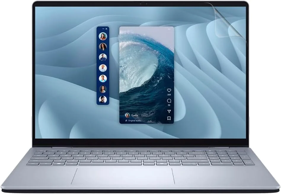 محافظ صفحه نمایش مات ضد انعکاس نور برای لپ تاپ دل 16 پلاس 2 در 1 مدل DB06250 بسته 2 عددی