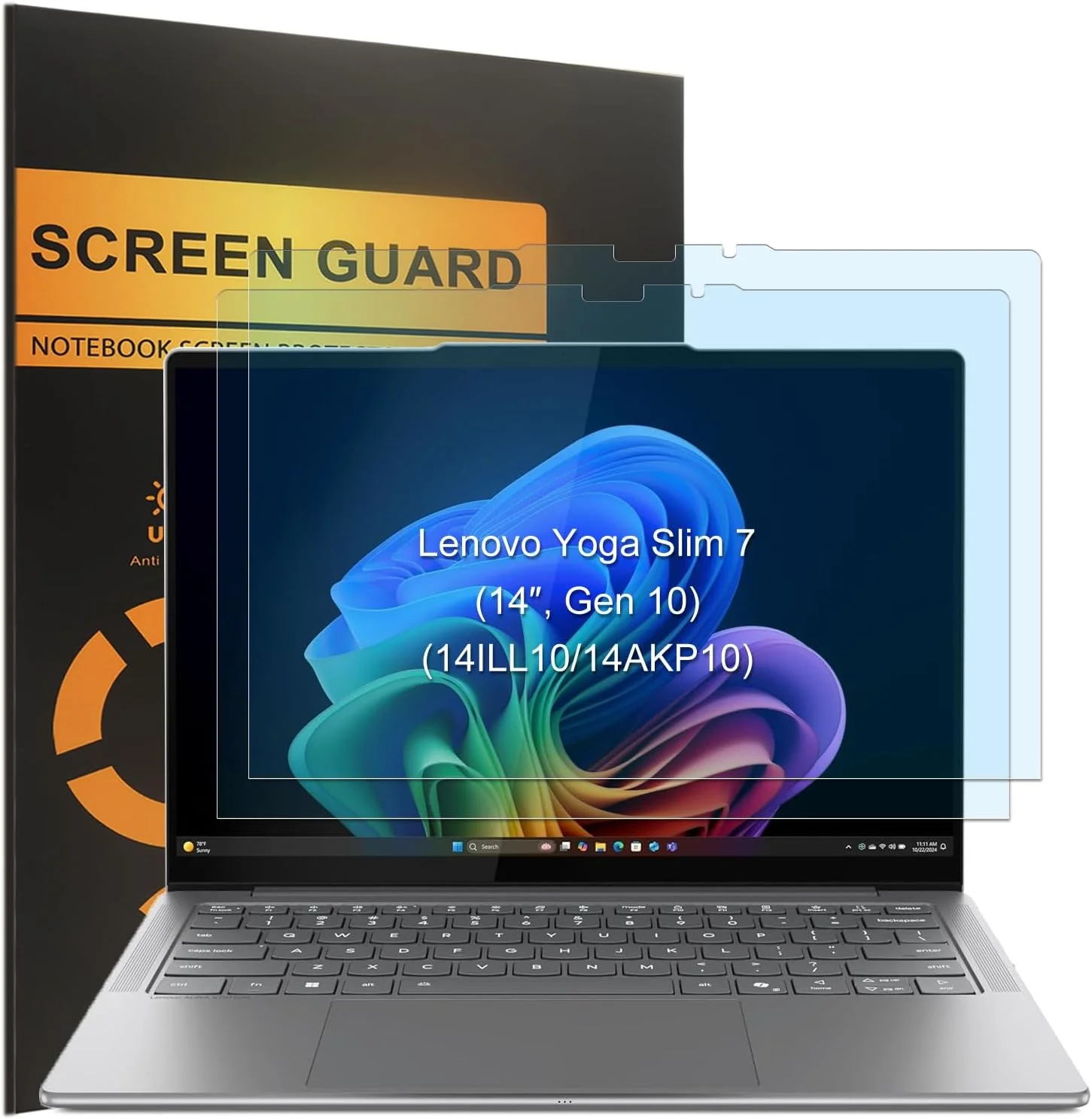 محافظ صفحه نمایش ضد نور آبی KEANBOLL، بسته 2 عددی، برای لپ تاپ های 14 اینچی Lenovo Slim 7i Aura Edition (مدل 2025) و Lenovo Slim 7 (مدل 14ILL10 14AKP10)، ضد نور آبی و ضد انعکاس (مات)