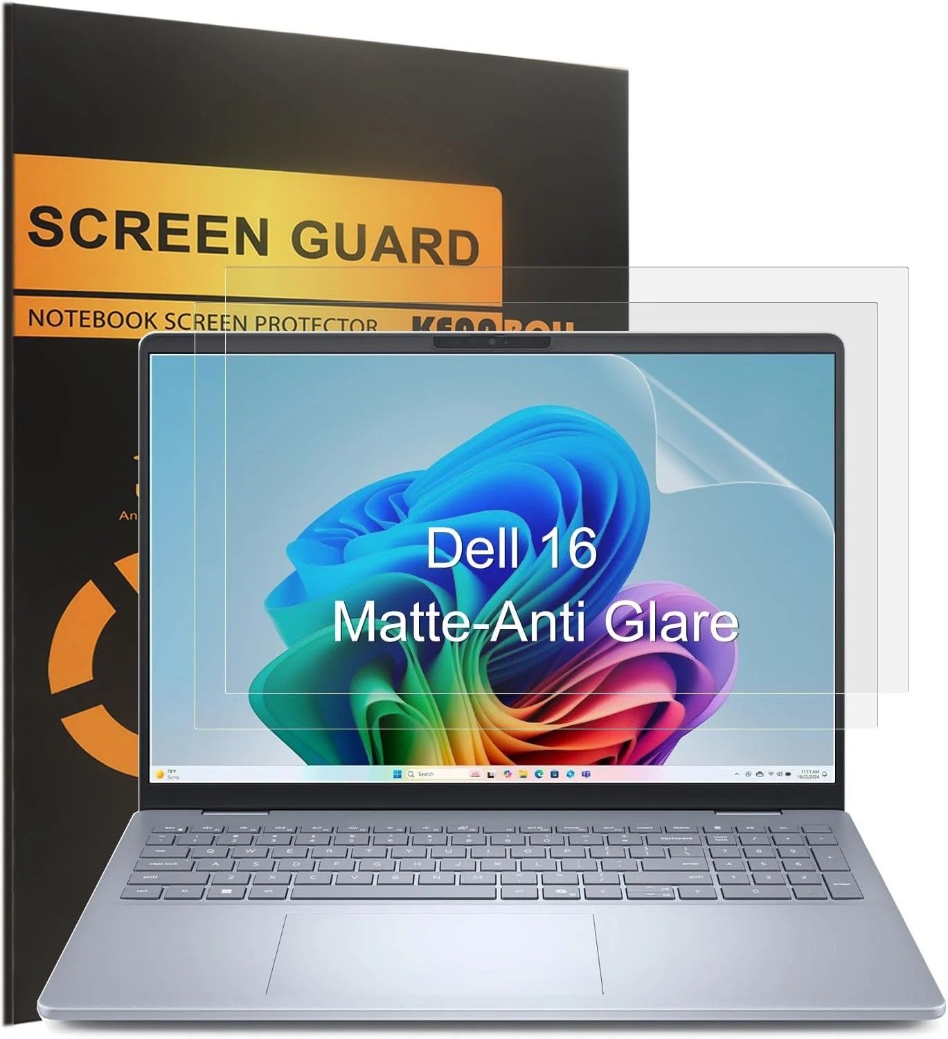محافظ صفحه نمایش مات ضد انعکاس نور KEANBOLL، بسته 3 عددی، برای لپ تاپ های 16 اینچی دل 16丨دل پرو 16丨دل پرو 16 پلاس丨دل پرو مکس 16 پلاس丨دل پرو مکس 16 (مناسب برای دل 16 پلاس 2 در 1 نیست)