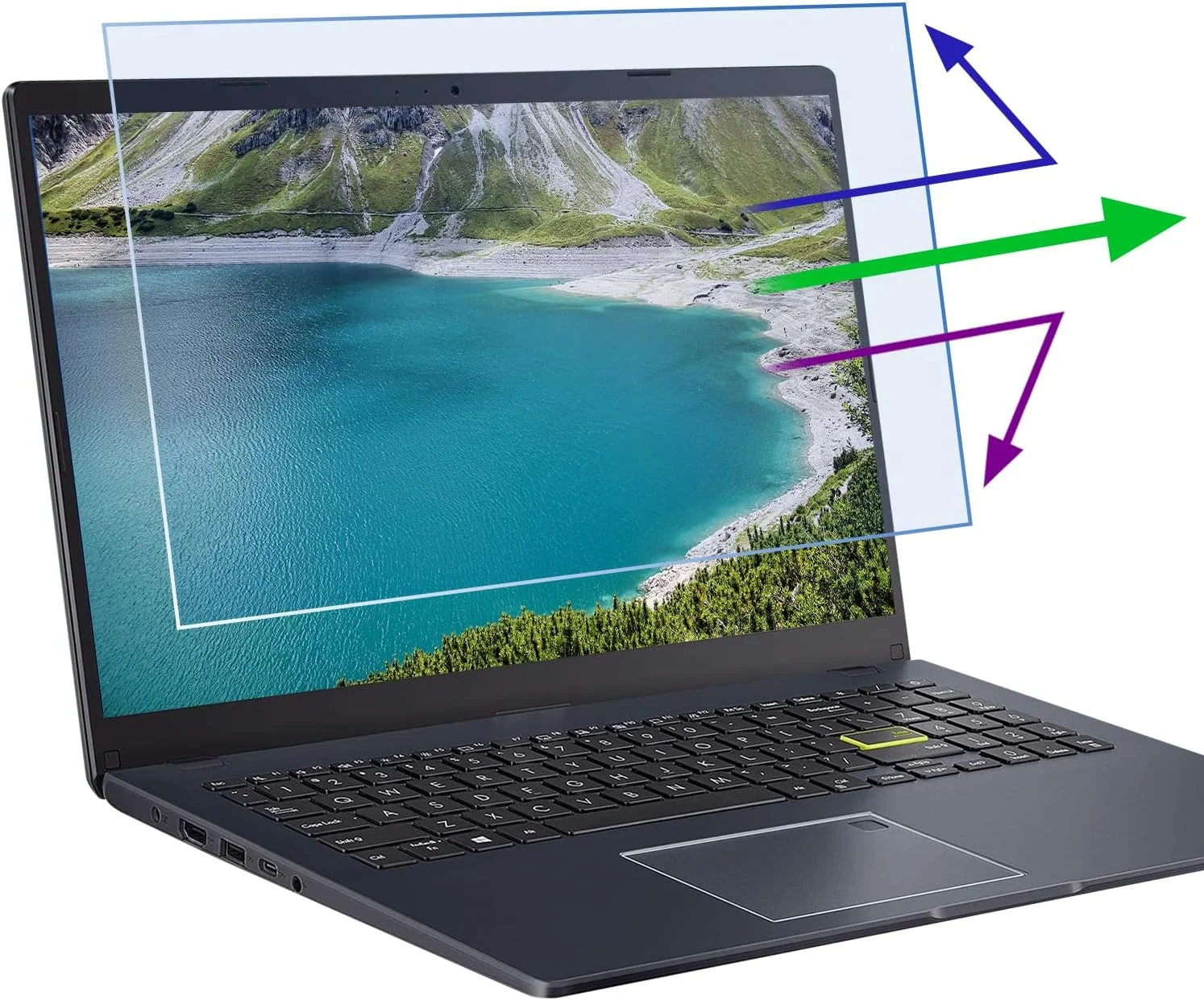 دو عدد محافظ صفحه نمایش 13.3 اینچی ضد نور آبی، کاهش خستگی چشم، مات ضد تابش نور، محافظ صفحه نمایش مسدود کننده نور آبی برای HP/Lenovo/Dell/Acer/Asus/Samsung/Envy 13.3 اینچی