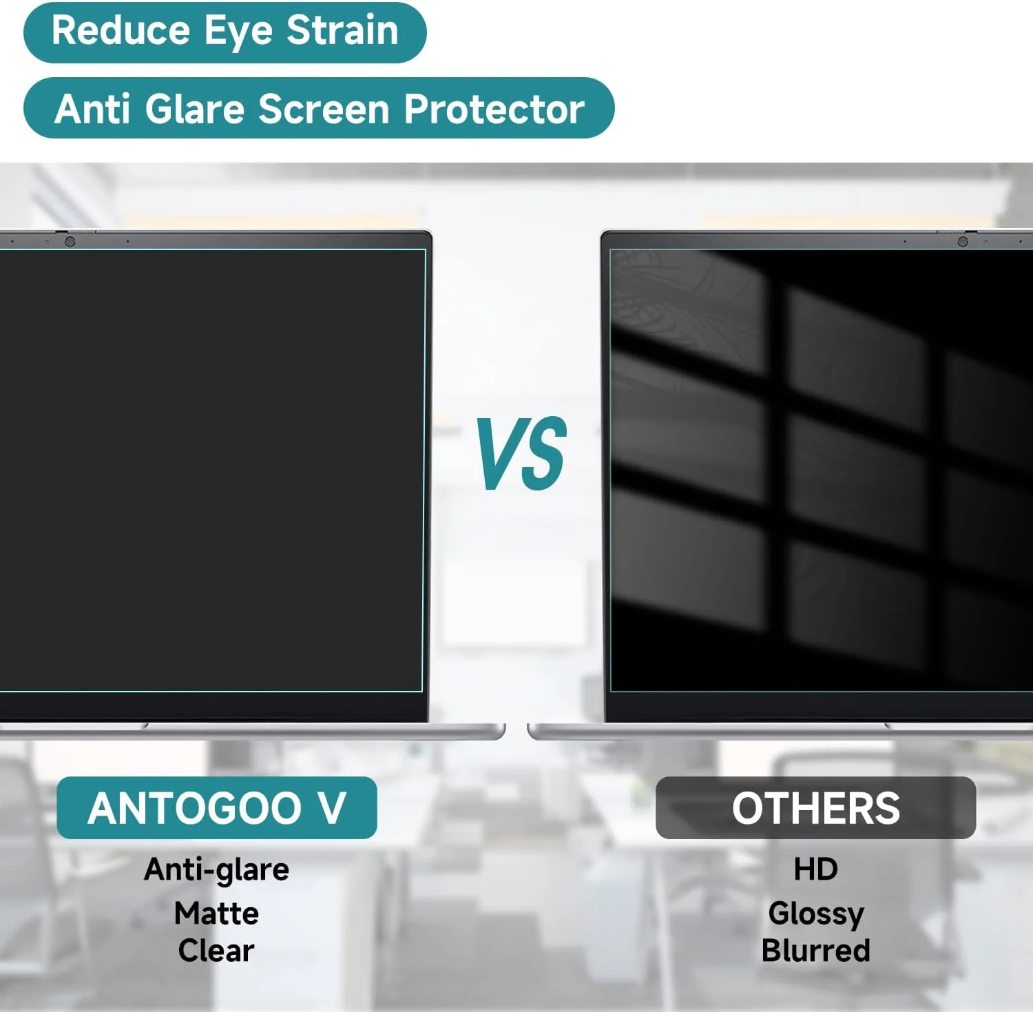 دو عدد محافظ صفحه نمایش 13.3 اینچی ضد نور آبی، کاهش خستگی چشم، مات ضد تابش نور، محافظ صفحه نمایش مسدود کننده نور آبی برای HP/Lenovo/Dell/Acer/Asus/Samsung/Envy 13.3 اینچی