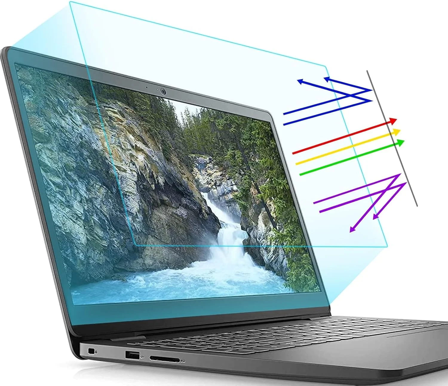 محافظ صفحه نمایش لپ تاپ 12.5 اینچی، محافظ چشم، ضد نور آبی، ضد تابش نور، سازگار با لپ تاپ های HP/Dell/Sony/Asus/Samsung/Lenovo/Acer/MSI/LG/Razer Blade 12.5 اینچی (نسبت تصویر 16:9)، بسته 2 عددی