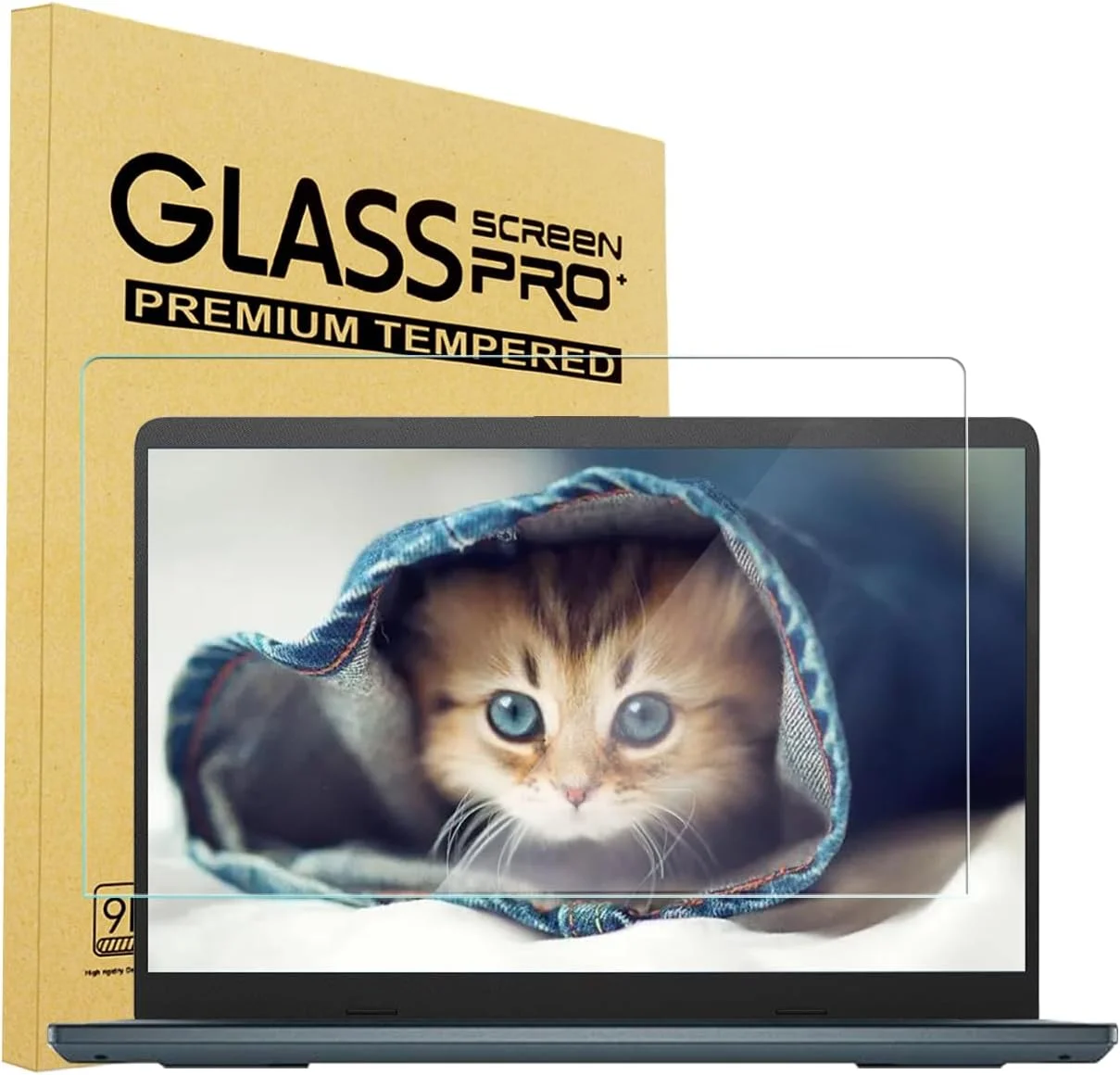 محافظ صفحه نمایش شیشه ای حرارت دیده 14 اینچی لپ تاپ برای لپ تاپ های 14 اینچی HP/Dell/Lenovo/ASUS/Sony/Samsung/Acer/MSI/LG با نسبت تصویر 16:10، 11.8" x 7.39"، سختی 9H، 2.5D