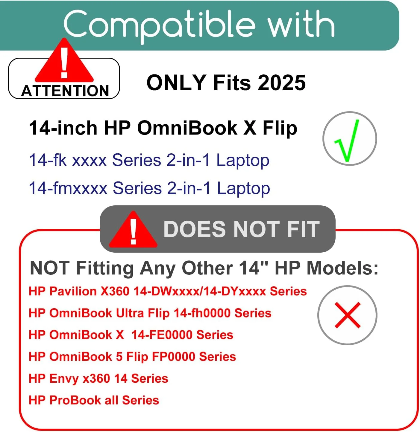 محافظ صفحه نمایش شیشه ای حرارت دیده 9H KEANBOLL [بسته 2 عددی] برای لپ تاپ لمسی 2 در 1 HP OmniBook X Flip x360 14 اینچی (مدل های 2025 14-fk/fm0000) | ضد خش، نصب بدون حباب