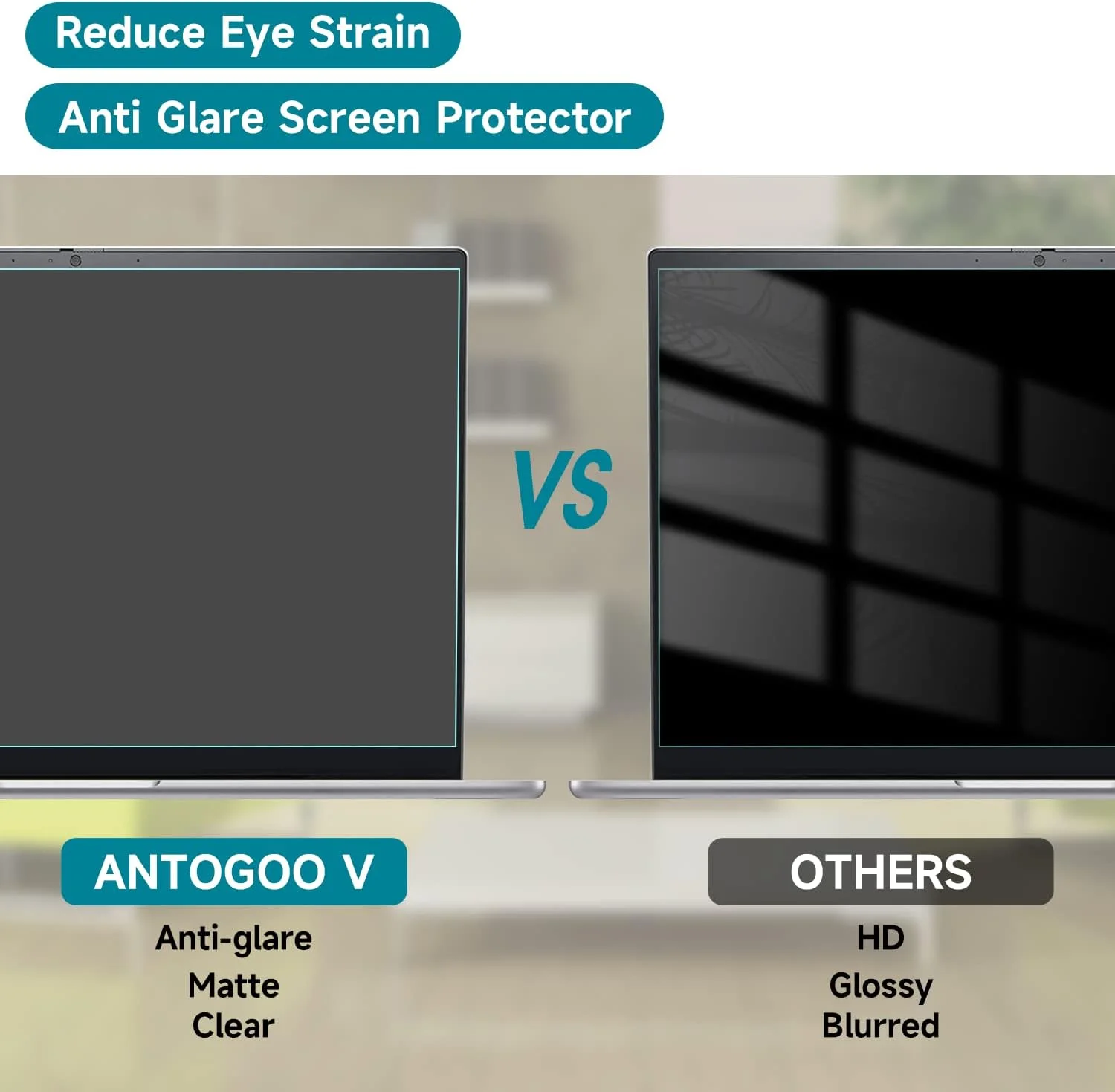 بسته 2 عددی محافظ صفحه نمایش 16 اینچی ضد نور آبی برای لپ تاپ های لنوو/دل/اچ پی/ایسوس/ال جی، کاهش خستگی چشم، ضد تابش نور آبی، مناسب برای لپ تاپ های 16 اینچی با رزولوشن 1920x1200