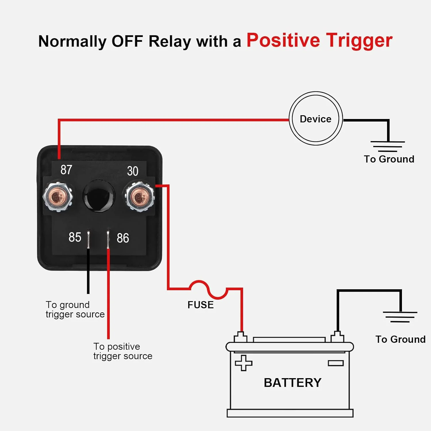 بسته 10 عددی رله استارتر، 24 ولت 200 آمپر، 4 پین SPST، رله کار مداوم، رله کنترل باتری خودرو، رله استارت جریان سنگین خودرو (10 عدد)