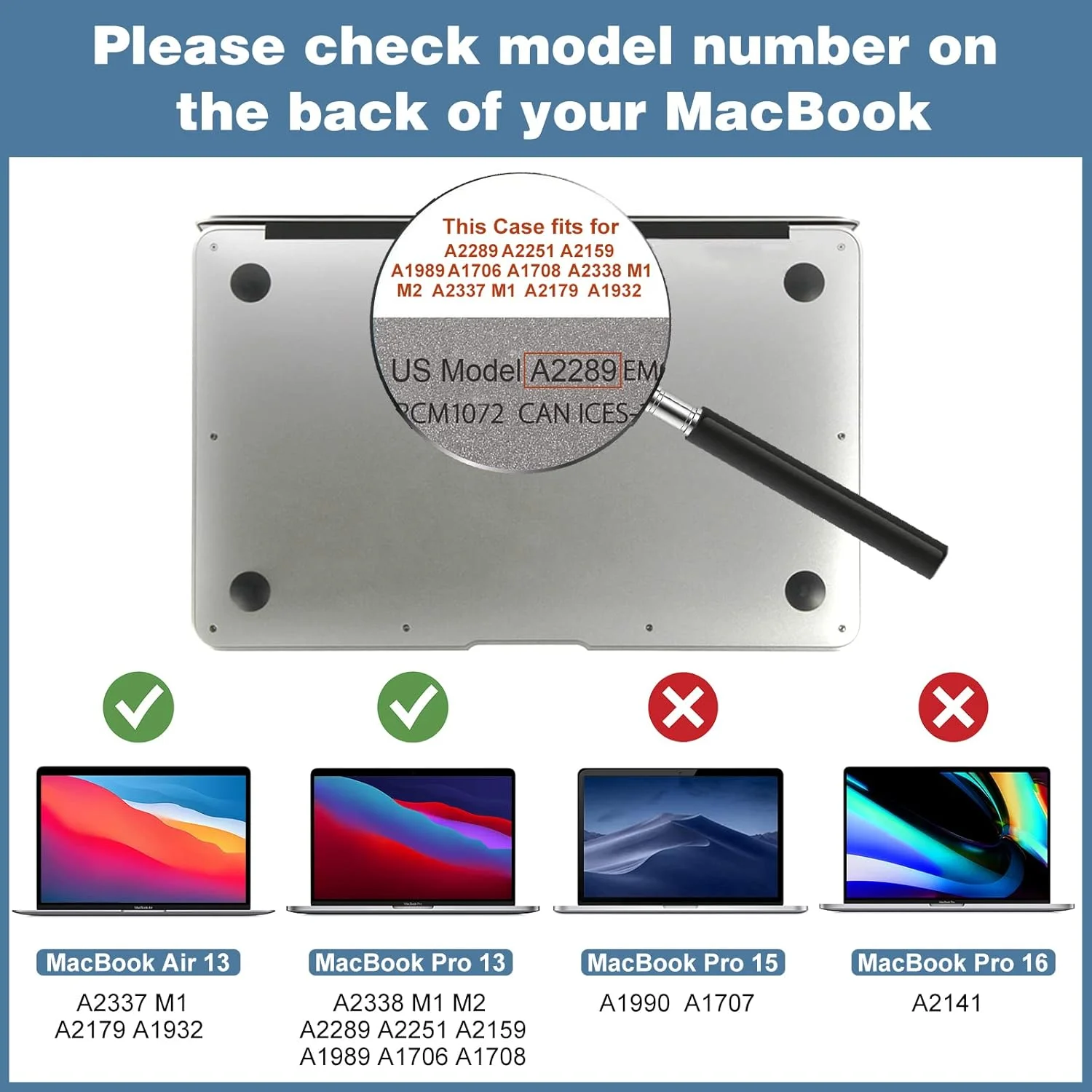 محافظ صفحه نمایش فوق نازک شیشه ای آبدیده ProCase مناسب برای مک بوک پرو 13 اینچ 2022 2020 2019 2018 2017 2016 و مک بوک ایر 13 اینچ 2020 2019 2018، بسته 2 عددی