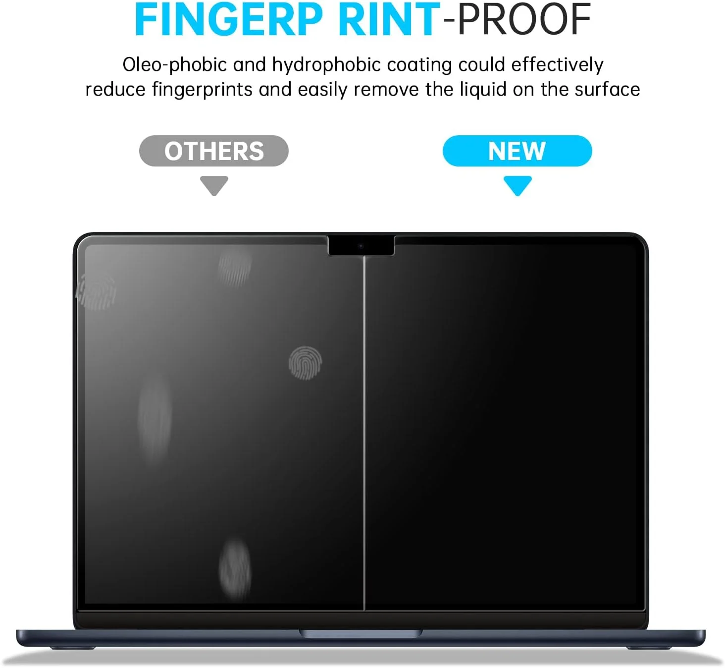 محافظ صفحه نمایش آواکوت 2 عددی برای مک بوک ایر 13.6 اینچی شیشه حرارت دیده 2022، محافظ صفحه نمایش برای مک بوک ایر M2 13.6 فیلم حرارت دیده فوق العاده نازک مقاوم در برابر خراش