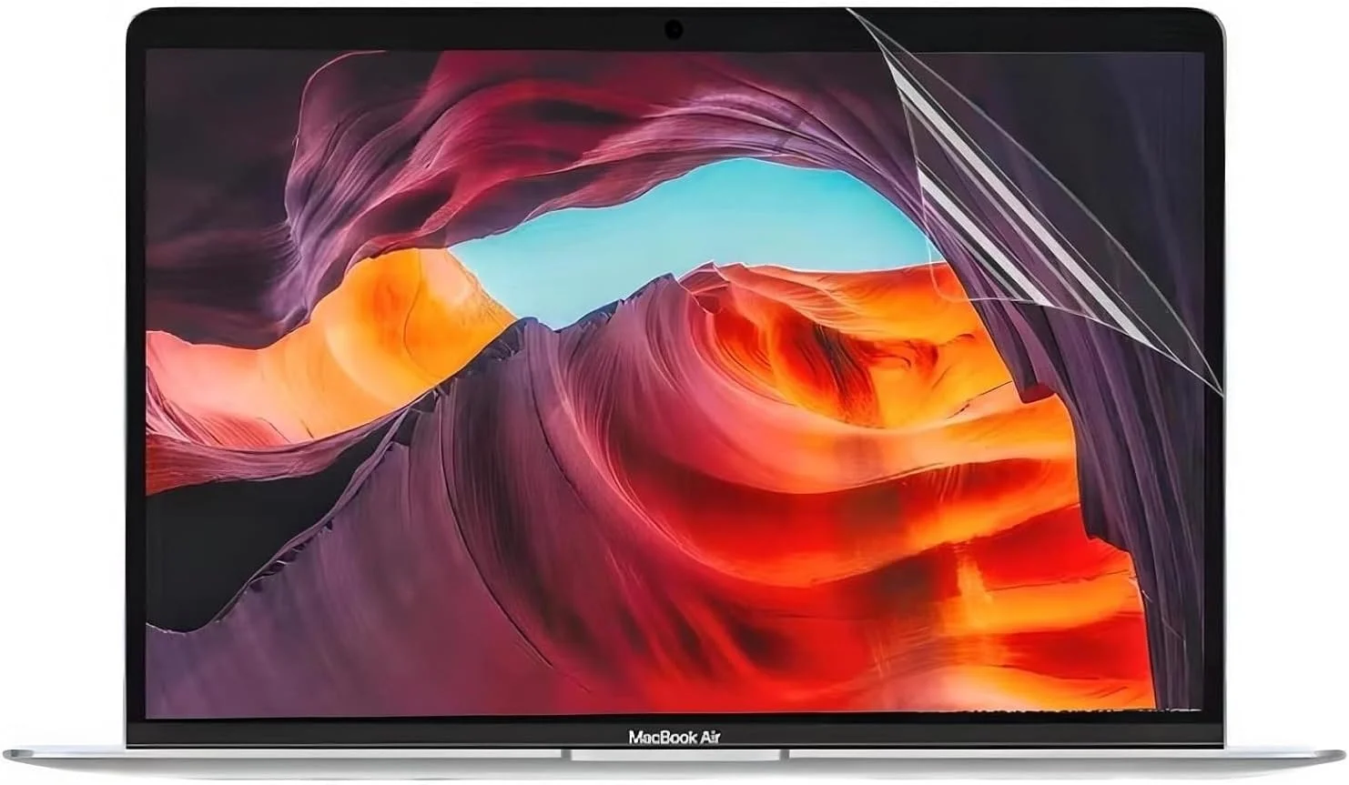 محافظ صفحه نمایش شفاف NTECH بسته 2 عددی برای مک بوک ایر 13.6 اینچی (2022، M2 (مدل: A2681)، ضد اثر انگشت