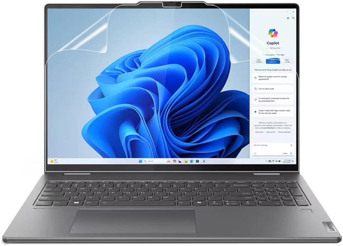 محافظ صفحه نمایش 2 عددی MUBUY-GOL برای لپ تاپ لمسی 2 در 1 لنوو یوگا 7i / 7 14 اینچی (14 اینچ - مدل های 2025-2024-2023) محافظ شفاف ضد خش با وضوح بالا