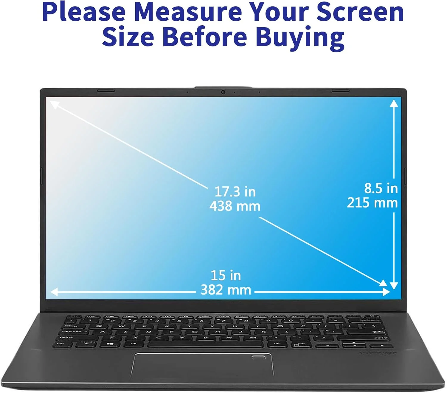 محافظ صفحه نمایش شفاف HD 17.3 اینچی (دو عددی) سازگار با HP/ASUS/Lenovo/Dell/Acer/Samsung/SGIN، ضد خش و ضد اثر انگشت