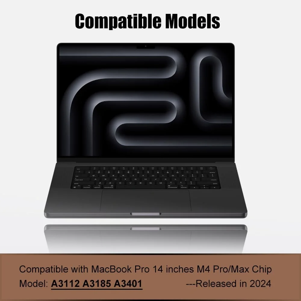 محافظ صفحه نمایش مات 2 عددی برای مک بوک پرو 14 اینچی تراشه M4 مدل A3112 A3185 A3401، ضد خش، سختی 5H، فیلتر لوازم جانبی محافظ لپ تاپ (برای مک بوک پرو 14)