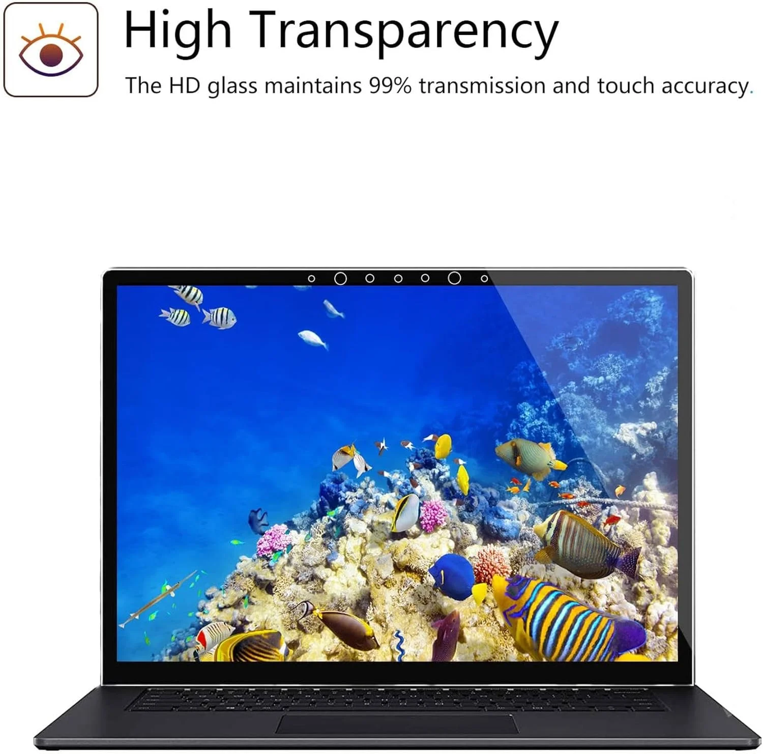 محافظ صفحه نمایش شیشه ای [Tempered Glass] با کیفیت عالی و ضد خش MEGOO برای لپ تاپ 13.5 اینچی Microsoft Surface (نسخه 2017) بدون حباب