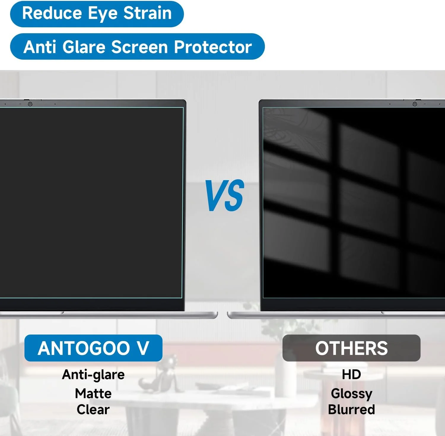 بسته 2 عددی محافظ صفحه نمایش 16 اینچی با نسبت تصویر 16:10 ضد نور آبی برای لپ تاپ، کاهش خستگی چشم محافظ صفحه نمایش ضد تابش نور برای لپ تاپ های 16 اینچی با رزولوشن 1920x1200، مناسب برای 16.1 اینچ نیست