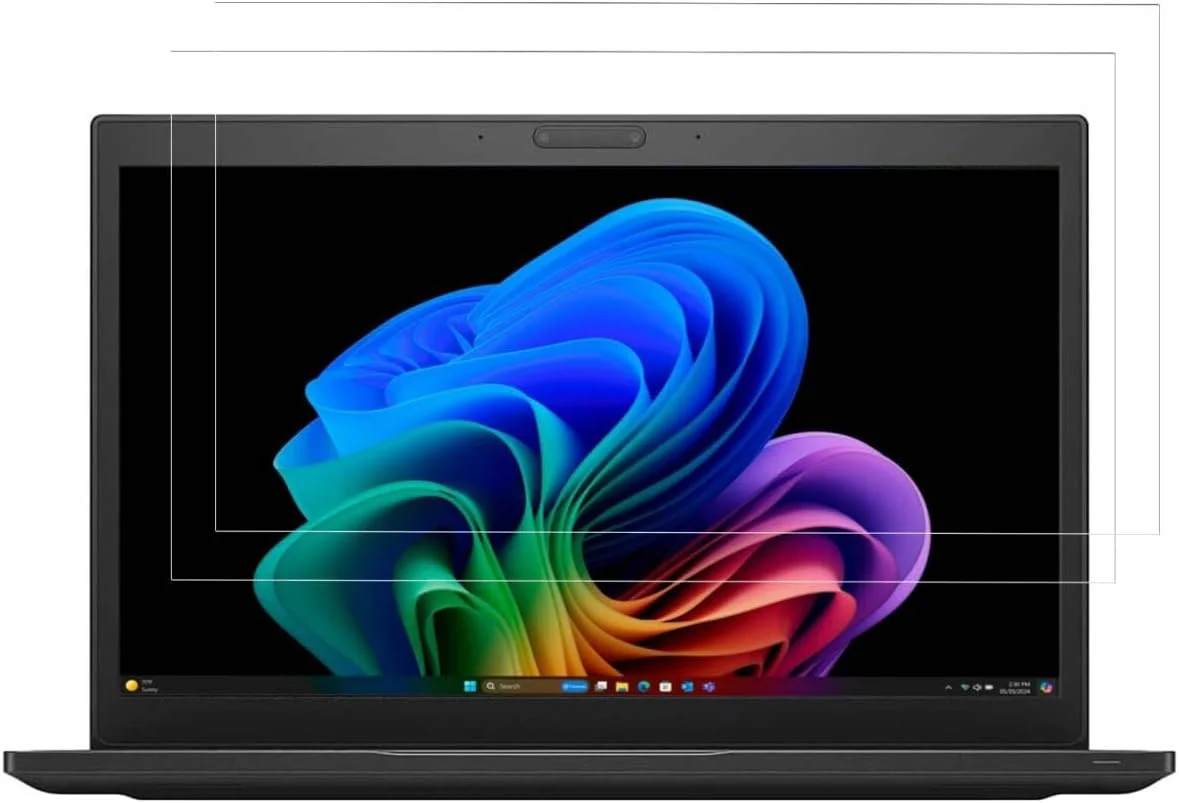 محافظ صفحه نمایش لپ تاپ 14 اینچی، بسته 2 عددی، سازگار با لپ تاپ های 14 اینچی HP/DELL/ASUS/Acer/Samsung/Lenovo/Toshiba با نسبت تصویر 16:9، محافظ شفاف با کیفیت بالا (PET)