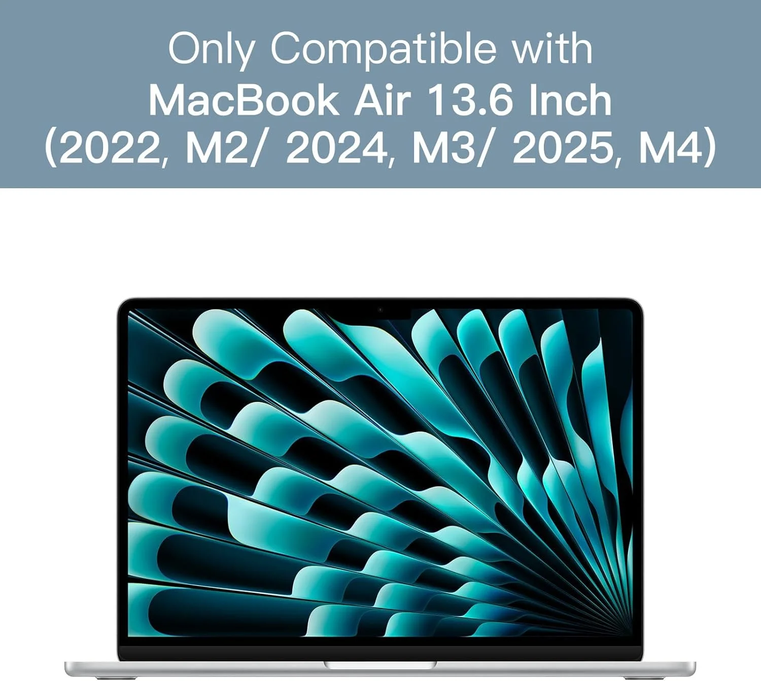 محافظ صفحه نمایش JETech برای مک بوک ایر ۱۳.۶ اینچی (۲۰۲۵/۲۰۲۴/۲۰۲۲، M4/M3/M2)، فیلم مات PET ضد انعکاس نور، ضد اثر انگشت، بسته ۲ عددی