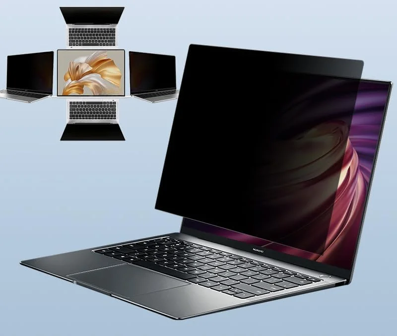 محافظ صفحه نمایش لپ تاپ Gruattreay سازگار با Huawei Matebook D16 مدل 2024 16 اینچی MCLF-X MCLG-16 MCLEF-X محافظ حریم خصوصی 360 درجه