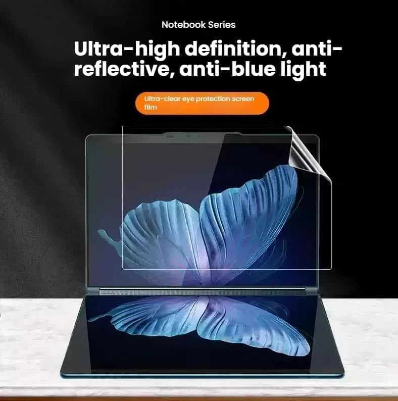 محافظ صفحه نمایش اصلی و ثانویه Gruattreay سازگار با لپ تاپ 2 در 1 Lenovo Yoga Book 9i 14 Gen 10 مدل 2025، محافظ صفحه نمایش دوگانه 14 اینچی با وضوح بالا و مقاوم در برابر خراش