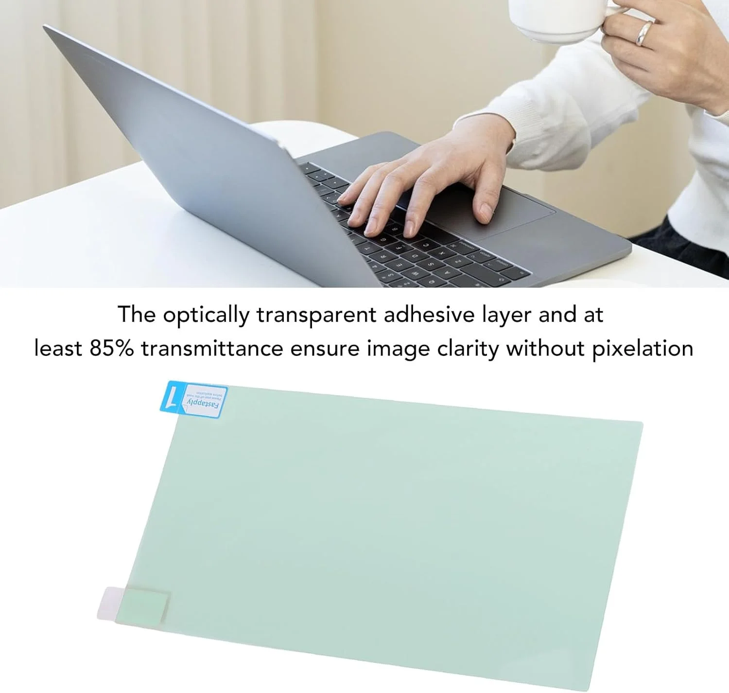 محافظ صفحه نمایش لپ تاپ گوشیدا 13.3 اینچ 16:9، محافظ ضد تابش قابل جابجایی فیلتر نور آبی، جذب الکترواستاتیک
