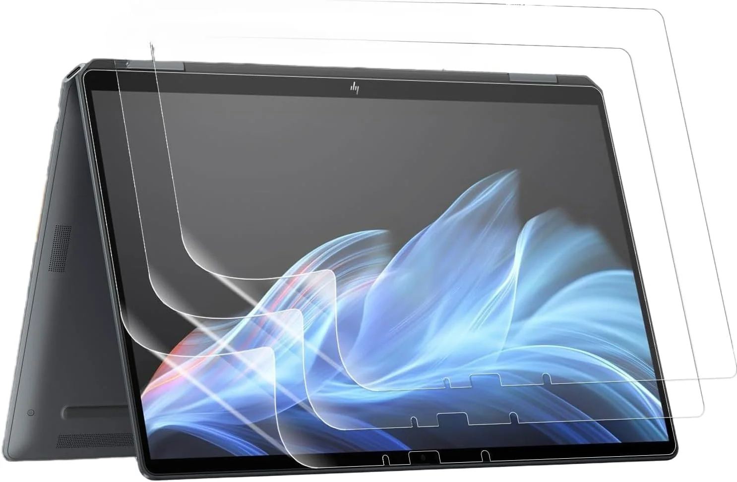 محافظ صفحه نمایش Gruattreay (بسته 3 عددی) سازگار با لپ تاپ 14 اینچی HP OmniBook Ultra Flip 2-in-1 (14-fh) مدل 2024، فیلم نرم ضد اثر انگشت و مقاوم در برابر خراش با وضوح بالا