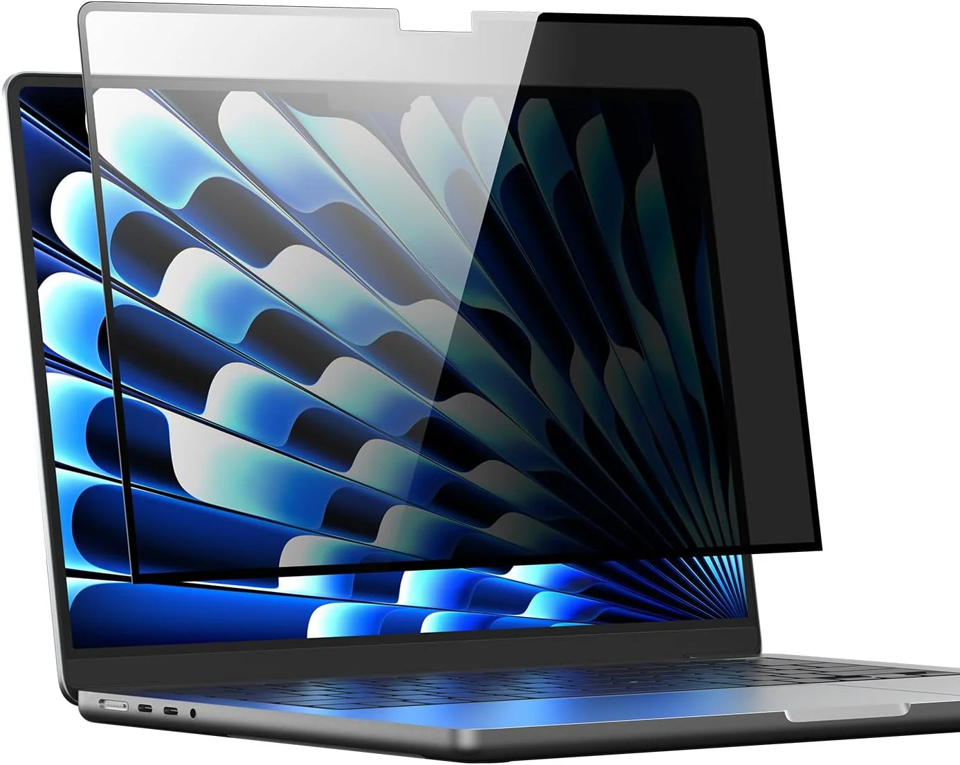 محافظ صفحه نمایش حریم خصوصی سری [Leno] DUX DUCIS طراحی شده برای مک بوک پرو 16 (2019/2021/2023/2024)، فیلم محافظ صفحه نمایش لپ تاپ PET ضد جاسوسی - مشکی (1 عددی)