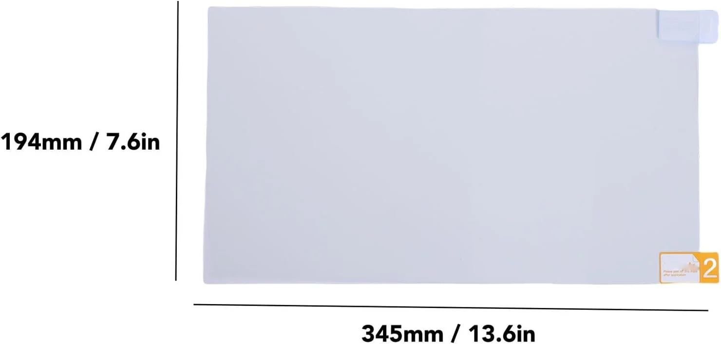محافظ صفحه نمایش لپ تاپ 15.6 اینچی برای نمایشگر لپ تاپ با نسبت تصویر 16:9، ابعاد 345x194 میلی متر، محافظت از چشم در برابر نور آبی و ضد انعکاس نور