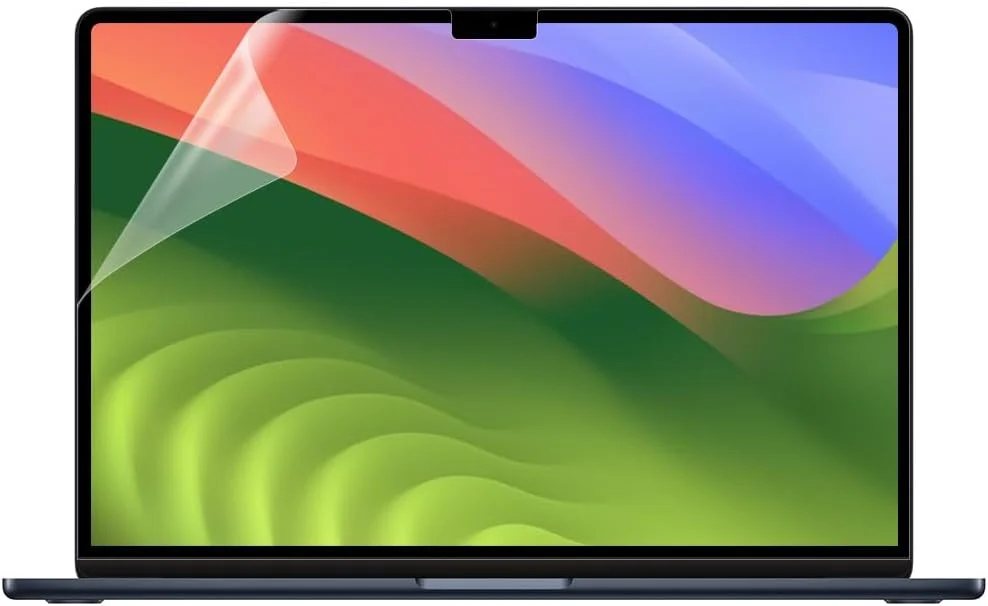 محافظ صفحه نمایش مات ضد انعکاس نور برای مک بوک ایر ۱۳.۶ اینچی با تراشه M4/M3 (مدل های A3240, A3113)، لوازم جانبی مقاوم در برابر خراش با سختی 5H برای مک بوک ایر ۱۳.۶