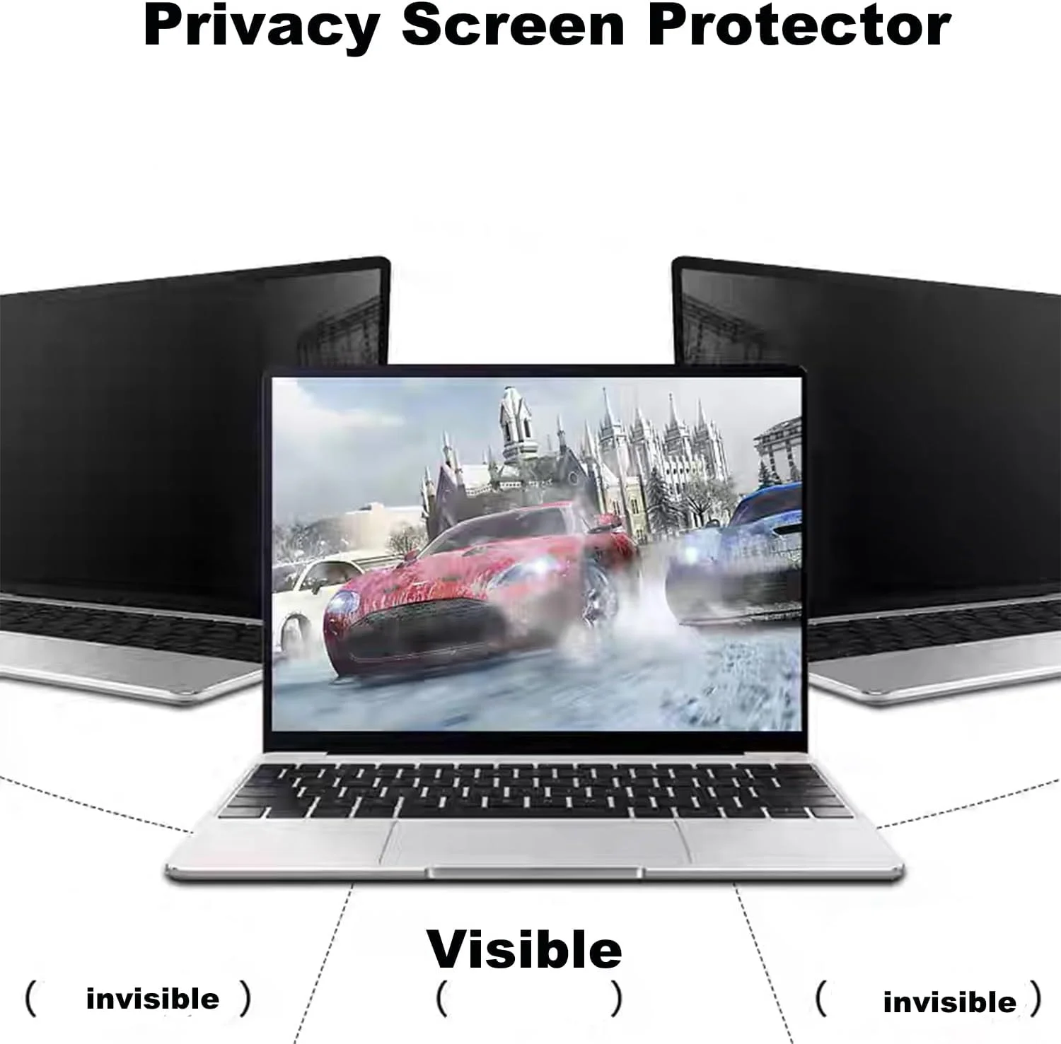 محافظ صفحه نمایش حریم خصوصی 14 اینچی لپ تاپ طراحی شده برای اچ پی Envy/Dell/Asus/Acer/Samsung/Lenovo، فیلم مات محافظت از چشم ضد تابش نور برای همه 14 اینچی با نسبت تصویر 16:9