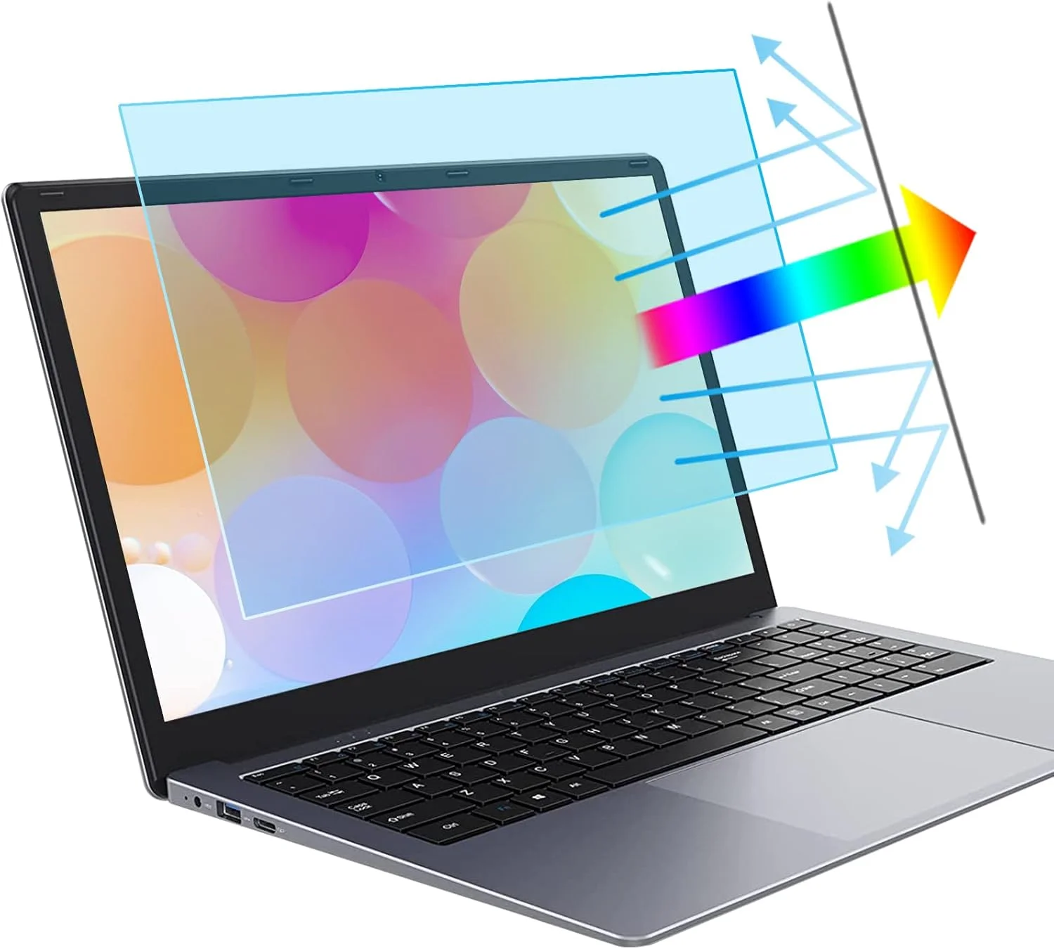 دو عدد محافظ صفحه نمایش 14 اینچی لپ تاپ با فیلتر نور آبی، محافظت از چشم، مسدود کننده نور آبی و ضد تابش نور برای لپ تاپ 14 اینچی با نسبت تصویر 16:9