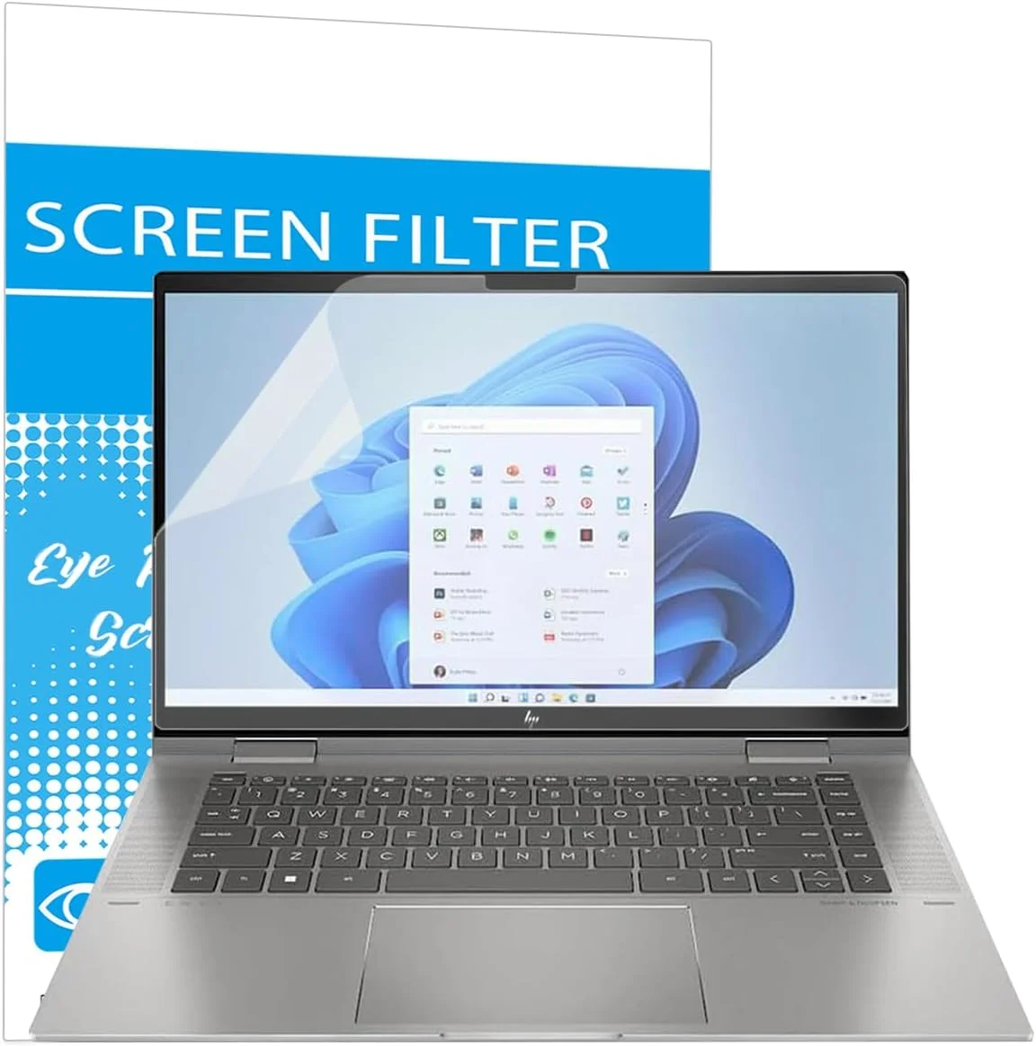 محافظ صفحه نمایش مات 2 عددی برای لپ تاپ 15.6 اینچی HP Envy x360 2-in-1 تاچ اسکرین مدل های 15-ey 15-ew 15t-ew 15z-ey، 15-ew0023dx 15-ew0013dx 15-ew0797nr 15-ey0013dx 15-ey0023dx 15-ey0000 15z-ey000 15t-ew000