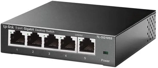 سوییچ 5 پورت گیگابیتی اترنت TP-Link TL-SG105S | قابل نصب روی میز/دیوار | Plug & Play | بدون فن | بدنه فلزی مستحکم | QoS 802.1p/DSCP و IGMP Snooping | طراحی جمع و جور