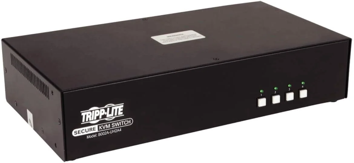 سوئیچ KVM امن 4 پورت Tripp Lite با مانیتور دوگانه HDMI 4K30Hz NIAP PP3.0 TAA (B002A-UH2A4)