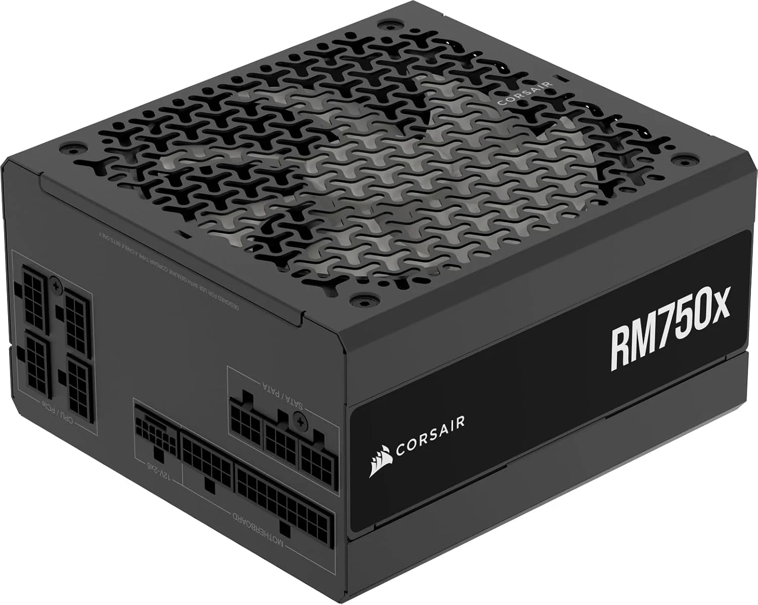 منبع تغذیه 750 واتی کرسیر RM750x کاملاً ماژولار و کم صدا - سازگار با ATX 3.1 - پشتیبانی از PCIe 5.1 - راندمان طلایی Cybenetics - اتصال 12V-2x6