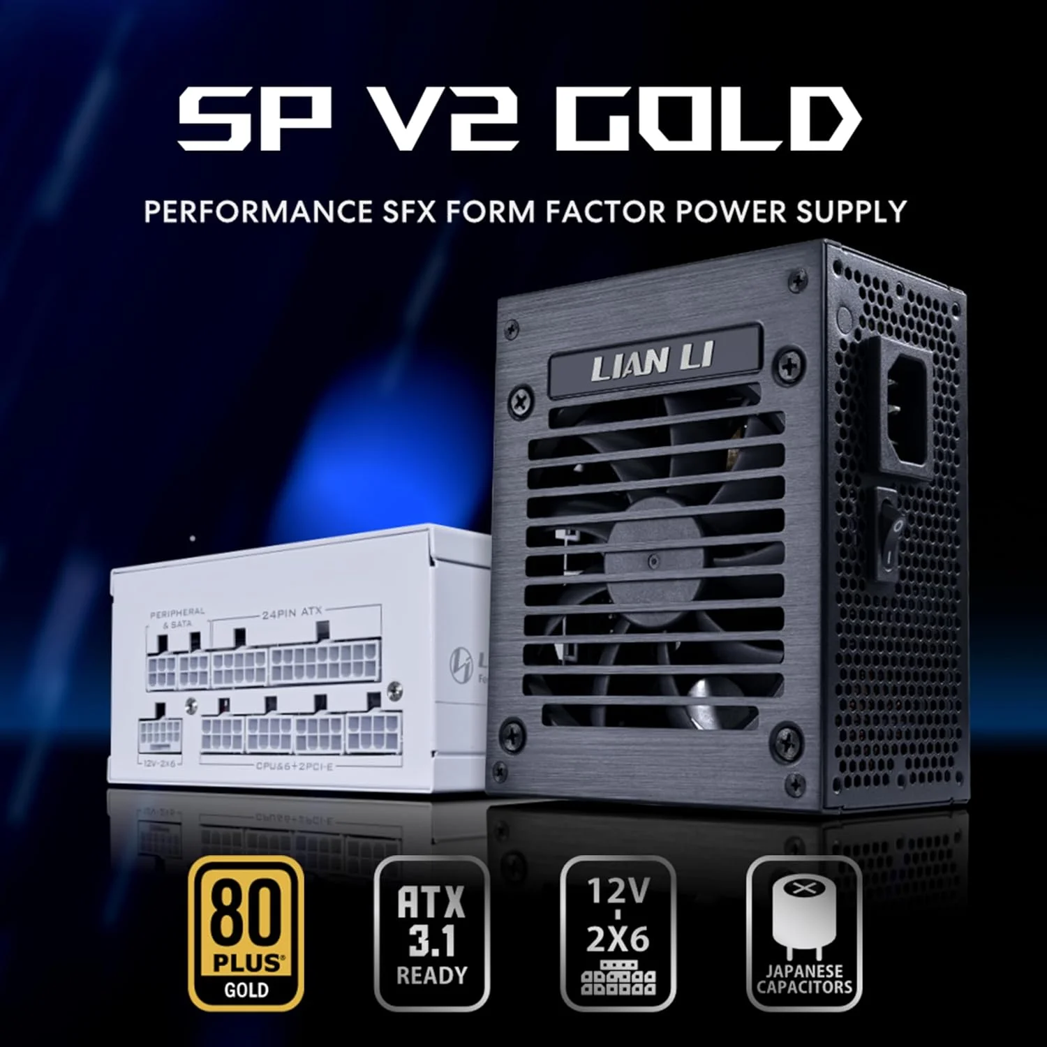 منبع تغذیه 750 واتی Lian Li SP750 Gold - SFX با کابل 12V-2x6 - کم صدا - راندمان 80 Plus Gold - سازگار با ATX 3.1 و PCIe 5.0 - فن 92 میلی متری FDB - سفید (SP750G.W) منبع تغذیه 750 واتی Lian Li SP750 Gold - SFX با کابل 12V-2x6 - کم صدا - راندمان 80 Plus Gold - سازگار با ATX 3.1 و PCIe 5.0 - فن 92 میلی متری FDB - سفید (SP750G.W)