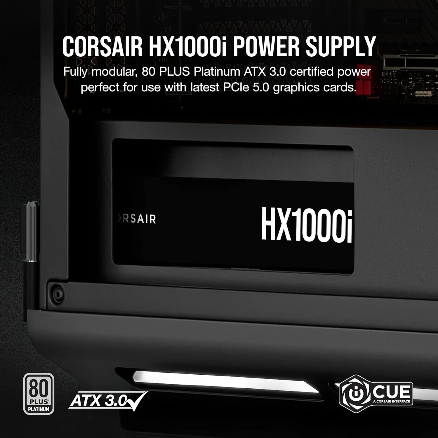 منبع تغذیه کامپیوتر کرسیر HX1000i کاملاً ماژولار با نویز بسیار کم - سازگار با ATX 3.1 و PCIe 5.1 - فن بلبرینگ دینامیک سیال - سازگار با نرم افزار CORSAIR iCUE - راندمان 80 PLUS پلاتینیوم - مشکی منبع تغذیه کامپیوتر کرسیر HX1000i کاملاً ماژولار با نویز بسیار کم - سازگار با ATX 3.1 و PCIe 5.1 - فن بلبرینگ دینامیک سیال - سازگار با نرم افزار CORSAIR iCUE - راندمان 80 PLUS پلاتینیوم - مشکی