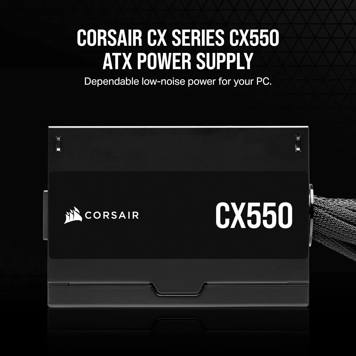 منبع تغذیه 550 وات CORSAIR CX550 80 PLUS Bronze غیر ماژولار کم صدا ATX - UK - مشکی منبع تغذیه 550 وات CORSAIR CX550 80 PLUS Bronze غیر ماژولار کم صدا ATX - UK - مشکی