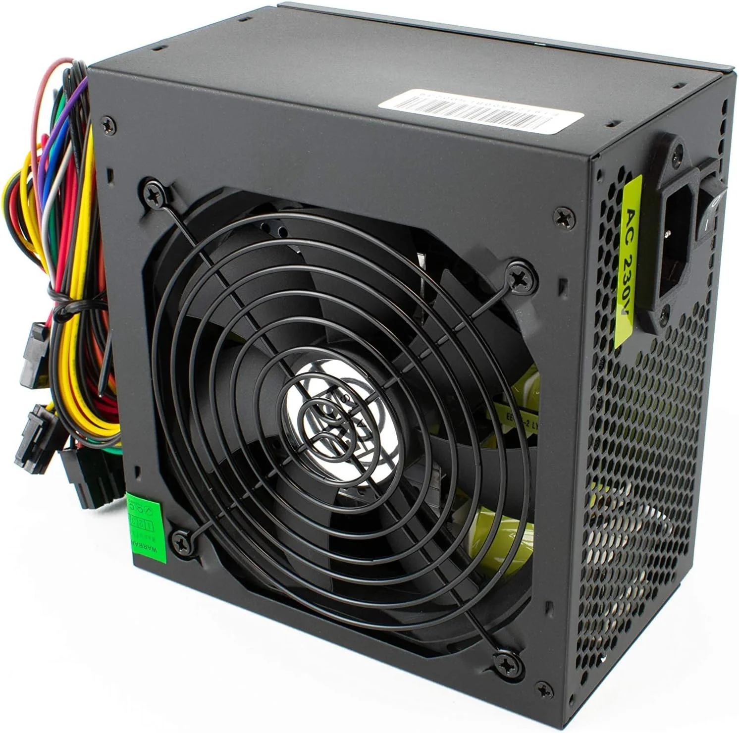 منبع تغذیه سوئیچینگ 500 وات ATX با فن مشکی بی صدا 12 سانتی متری / برای کامپیوتر / iCHOOSE