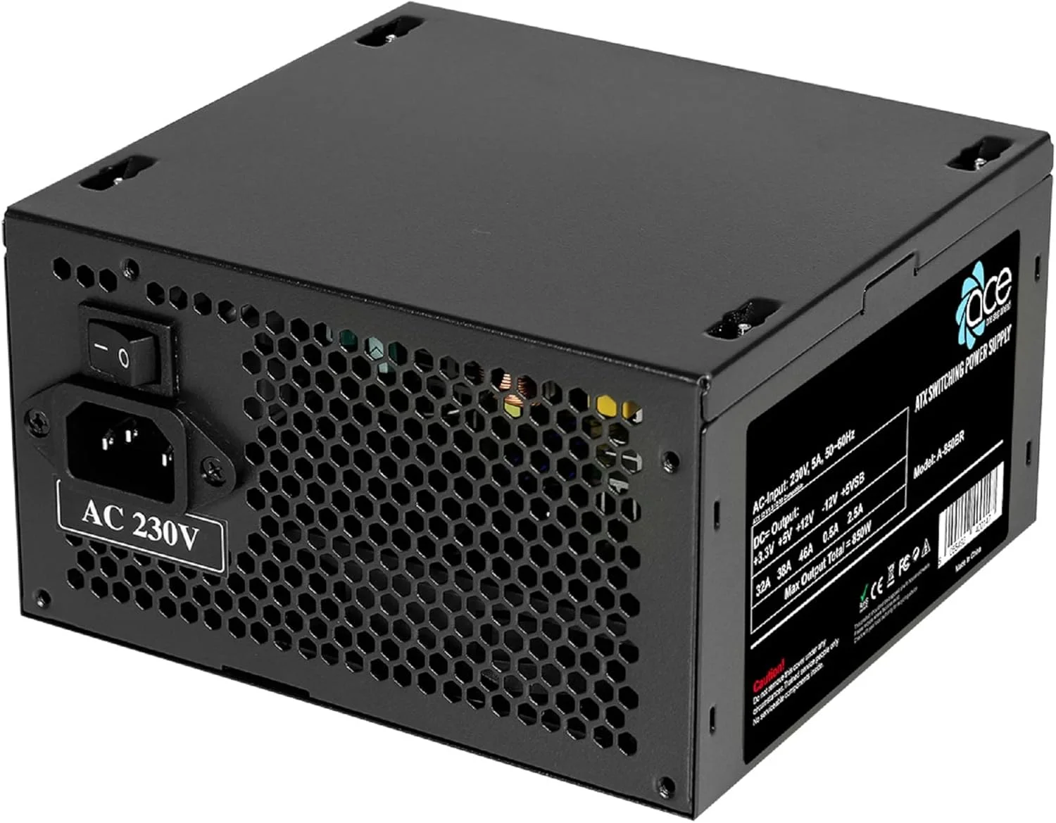 منبع تغذیه سوییچینگ 850 وات ATX با فن مشکی بی صدا 12 سانتی متری / برای کامپیوتر / iCHOOSE منبع تغذیه سوییچینگ 850 وات ATX با فن مشکی بی صدا 12 سانتی متری / برای کامپیوتر / iCHOOSE