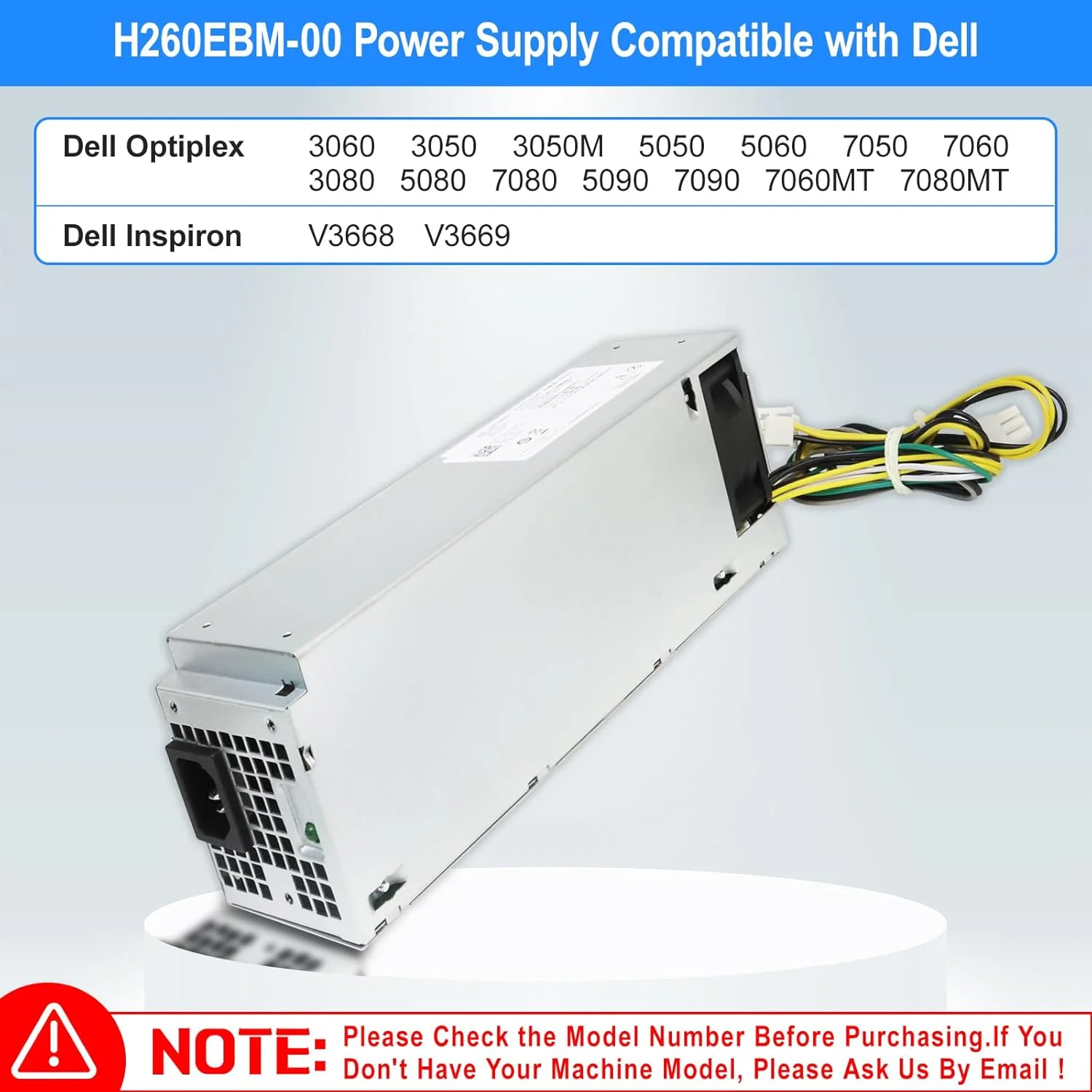 منبع تغذیه ارتقا یافته 260 واتی S-Union مدل H260EBM-00 جایگزین سازگار با Dell OptiPlex 3050 3060 3050M 5050 5060 7050 7060 7080 3080 5080 5090 7090 7080MT H7X3F منبع تغذیه ارتقا یافته 260 واتی S-Union مدل H260EBM-00 جایگزین سازگار با Dell OptiPlex 3050 3060 3050M 5050 5060 7050 7060 7080 3080 5080 5090 7090 7080MT H7X3F