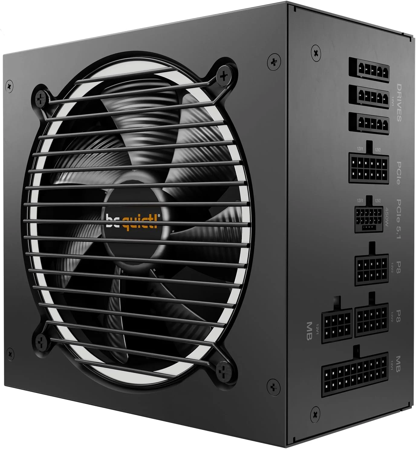 منبع تغذیه بی کوایت! مدل Pure Power 12 M 650W، بازدهی 80 PLUS Gold، منبع تغذیه ATX 3.0 با پشتیبانی کامل از کارت گرافیک های PCIe 5.0، فن 120 میلی متری فوق العاده ساکت بی کوایت!، 2 ریل 12 ولت قوی، کابل های ماژولار