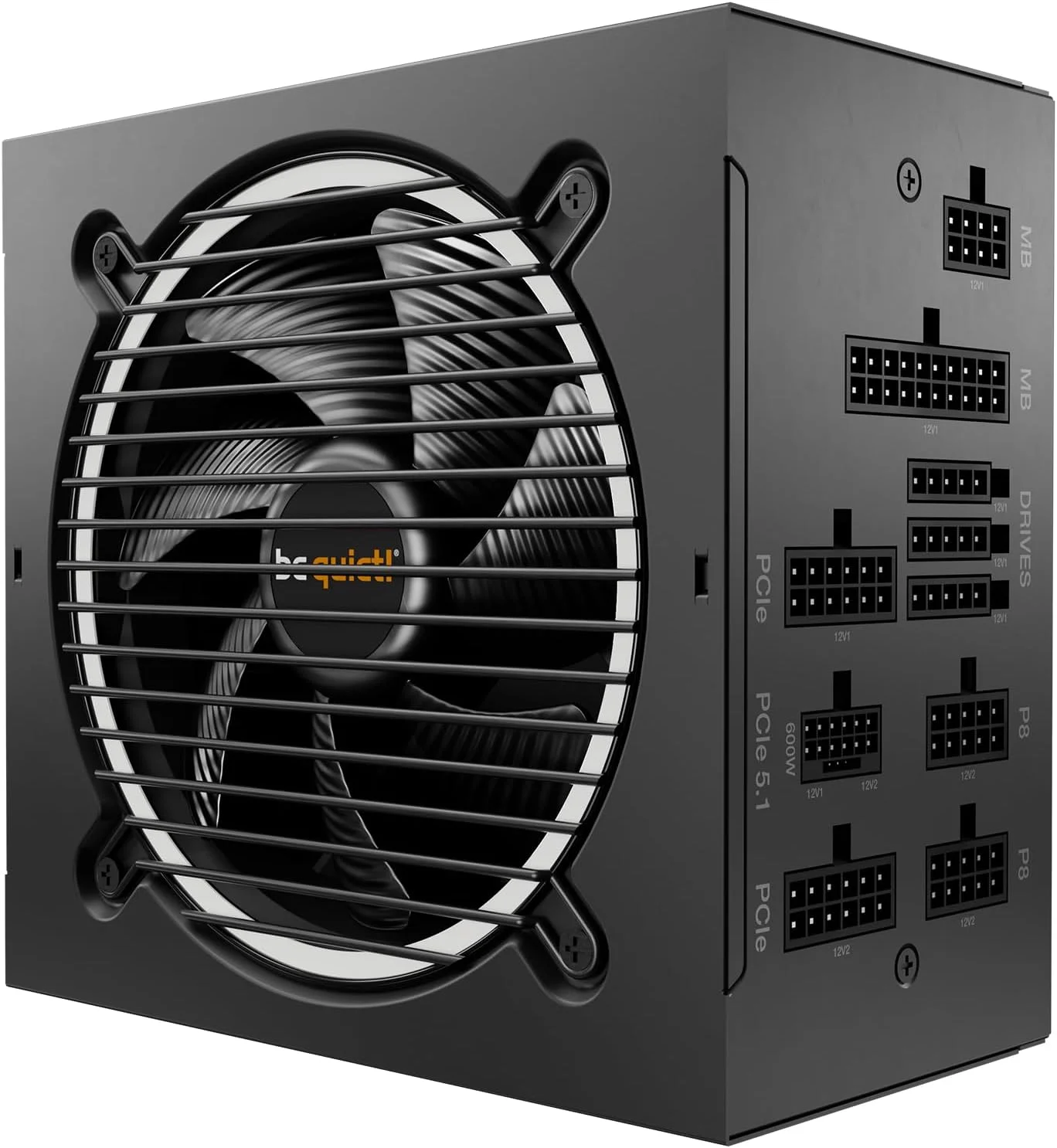 منبع تغذیه 850W مدل Pure Power 12 M از be quiet!، دارای گواهینامه 80 PLUS Gold، منبع تغذیه ATX 3.1 با پشتیبانی کامل از کارت گرافیک های PCIe 5.1، فن 120mm فوق العاده کم صدا از be quiet!، دارای 2 ریل 12V قوی، کابل های ماژولار