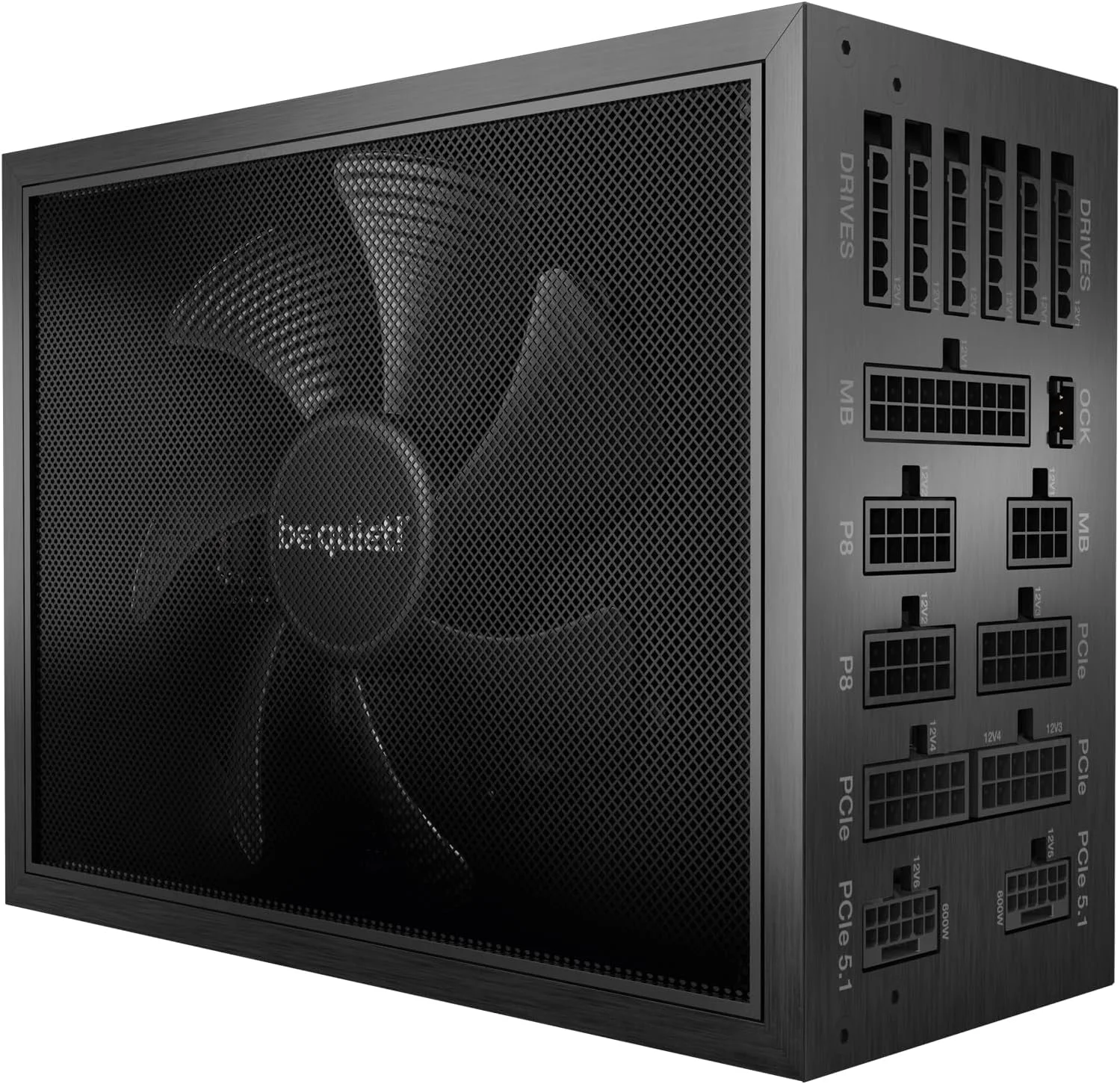 منبع تغذیه 1600 واتی be quiet! Dark Power Pro 13، ATX 3.0، دارای گواهینامه 80 PLUS Titanium، تنظیم دیجیتال، فن Silent Wings تقریبا بی صدا، برای کارت گرافیک های PCIe 5.0 و PCIe 6+2، شامل کابل های 12VHPWR