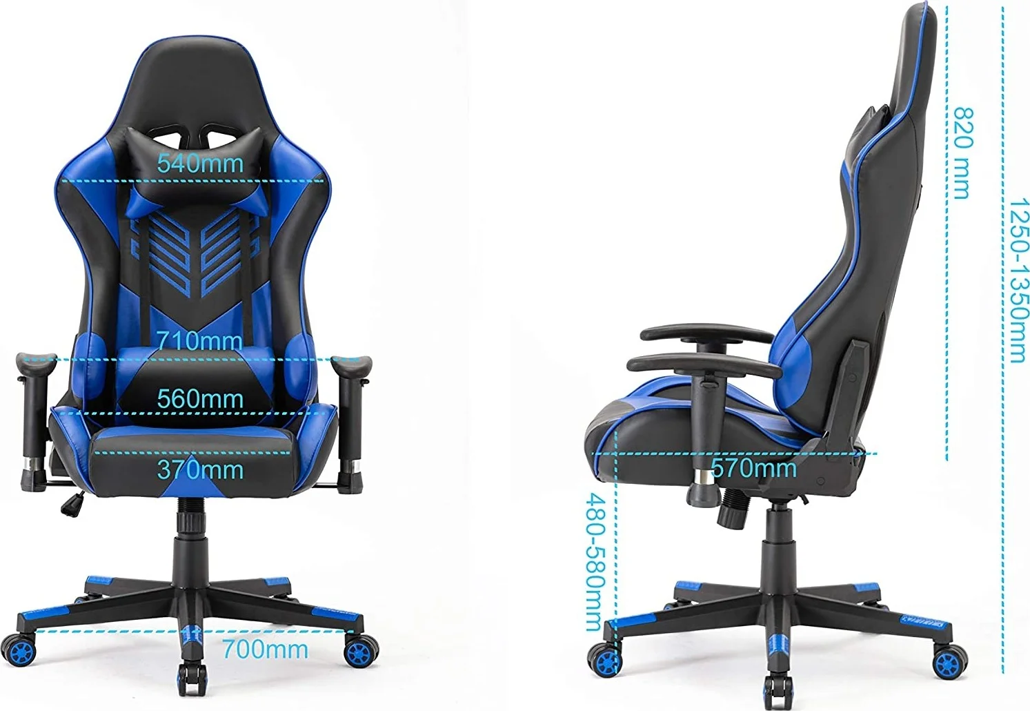 صندلی گیمینگ Urbanwave (سئول-آبی) - صندلی گیمینگ مسابقه ای با بالشتک سر و کوسن کمری صندلی گیمینگ Urbanwave (سئول-آبی) - صندلی گیمینگ مسابقه ای با بالشتک سر و کوسن کمری