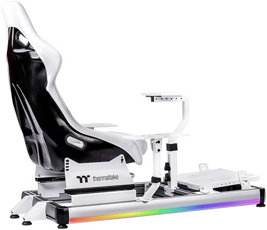 کابین خلبان شبیه ساز پرواز ترمالتیک GF500، ظرفیت وزنی 12 کیلوگرم، نوع فریم ثابت، پوشش پودری، پرداخت سطح فریم آلومینیومی آنودایز شده سندبلاست، سفید | GSC-F50-CPASWH-01