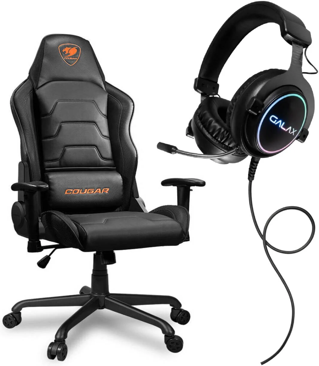 بسته آسایش صوتی Sonar Sound X Armor Air - هدست Galax Sonar-01 + صندلی Cougar Armor Air | HGS015USRGR0/CG-CHAIR-ARMOR-AIR-BLK