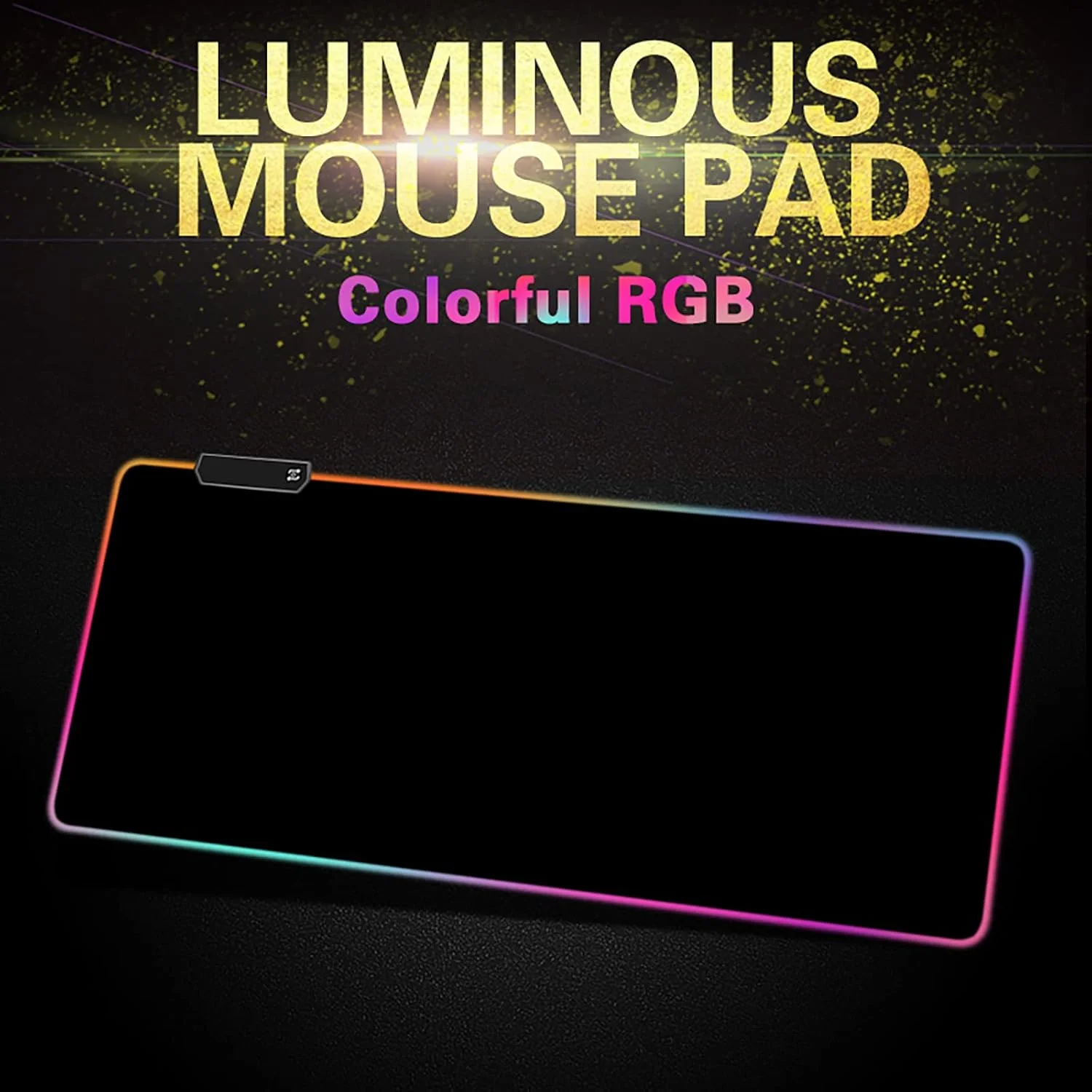 ماوس پد RGB XXL – ماوس پد گیمینگ 900 x 400 – LED 7 رنگ – 4 جلوه نور – قابل تنظیم ضد لغزش قابل شستشو – برای کامپیوتر رومیزی و لپ تاپ Hexagon C05
