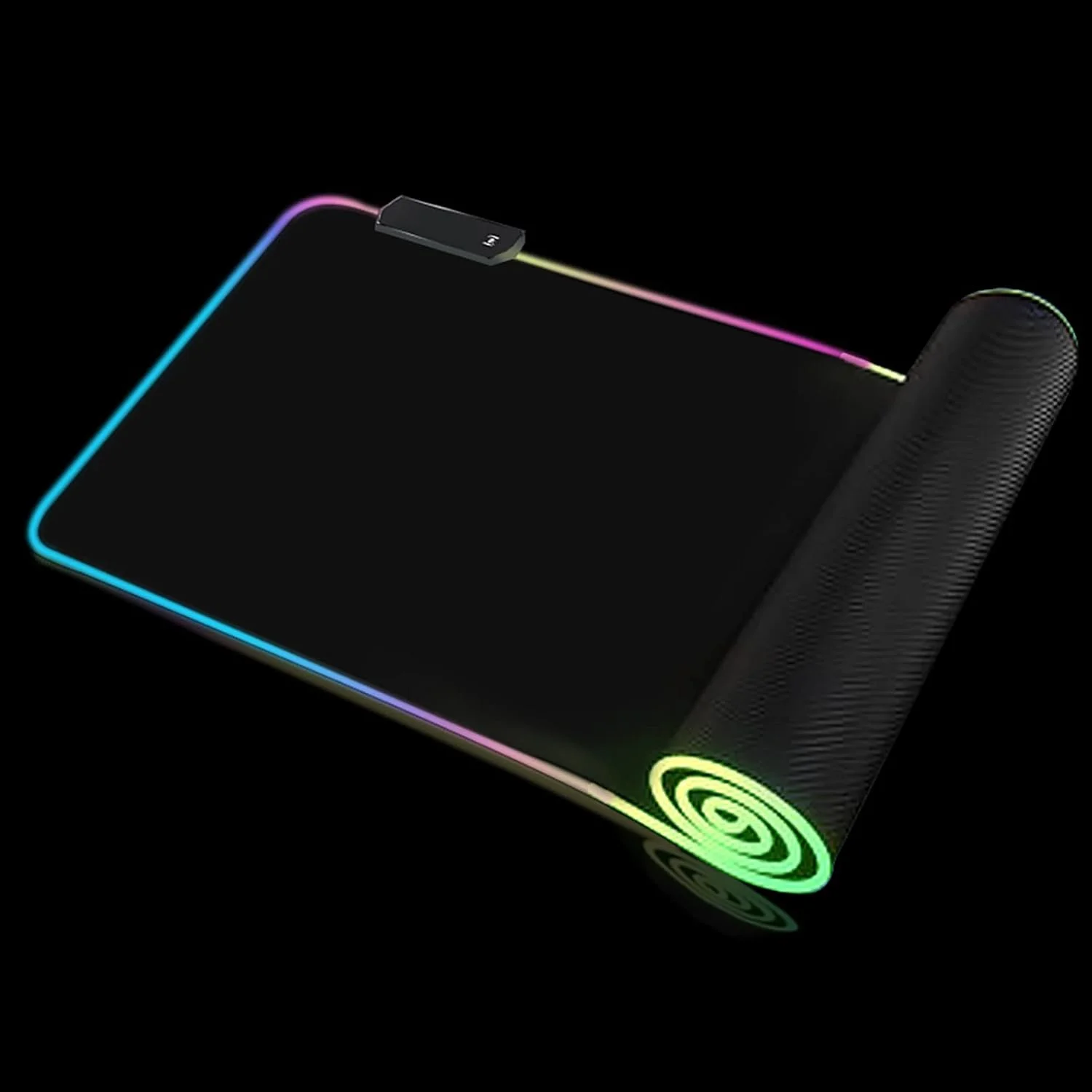 ماوس پد RGB XXL – ماوس پد گیمینگ 900 x 400 – LED 7 رنگ – 4 جلوه نور – قابل تنظیم ضد لغزش قابل شستشو – برای کامپیوتر رومیزی و لپ تاپ Hexagon C05