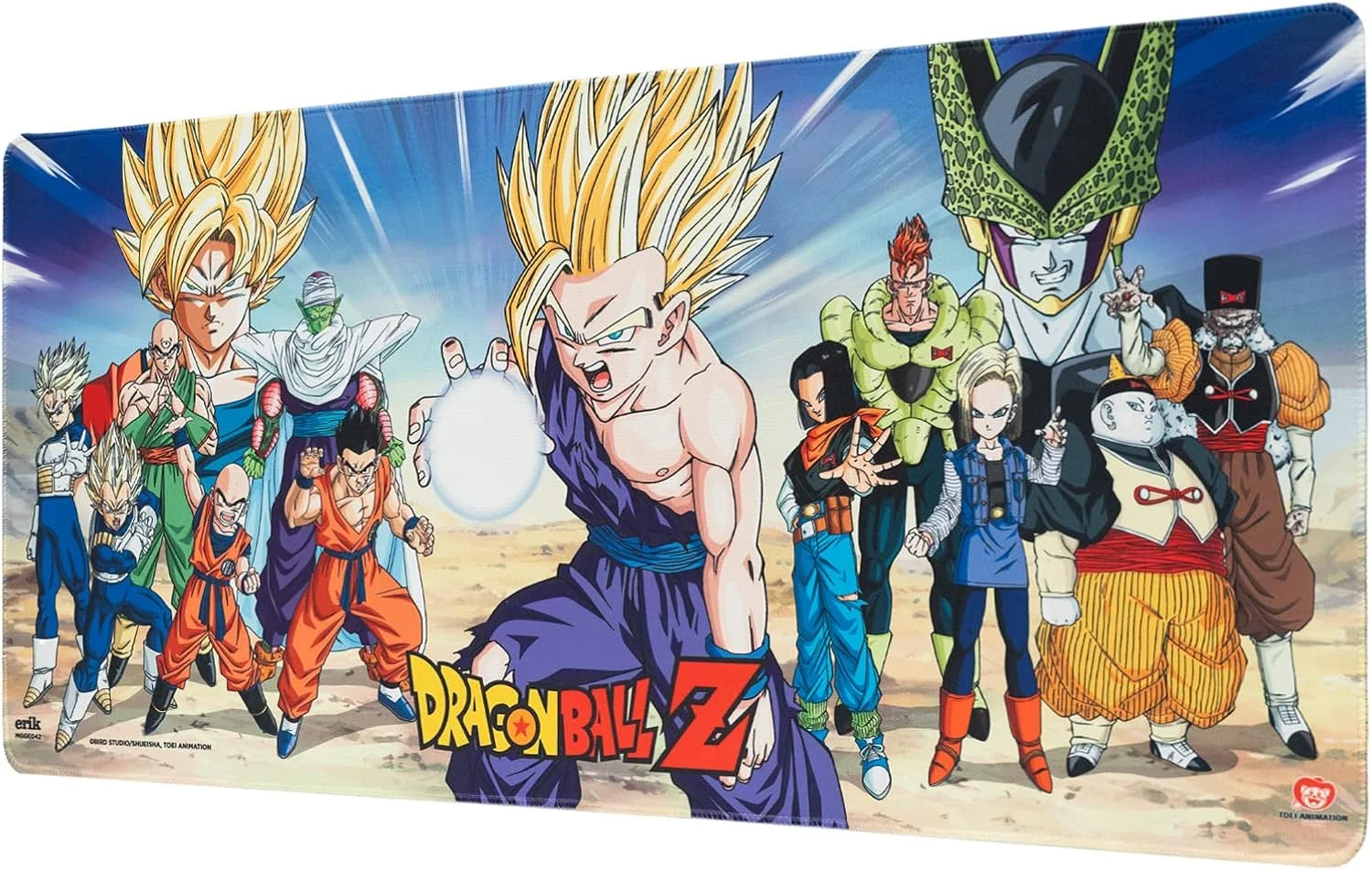 پد ماوس گیمینگ Grupo Erik XXL Dragon Ball - پد ماوس گیمینگ XXL - پد ماوس بزرگ - زیره ضد لغزش، ضد آب و لبه های تقویت شده