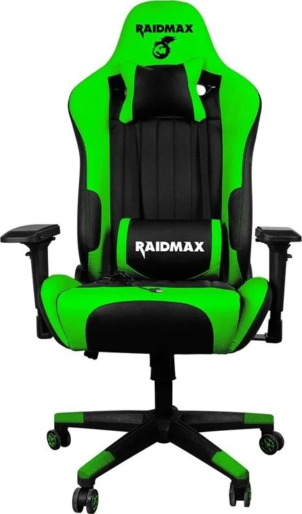 صندلی گیمینگ کامپیوتر RAIDMAX مشکی / سبز | DK707GN